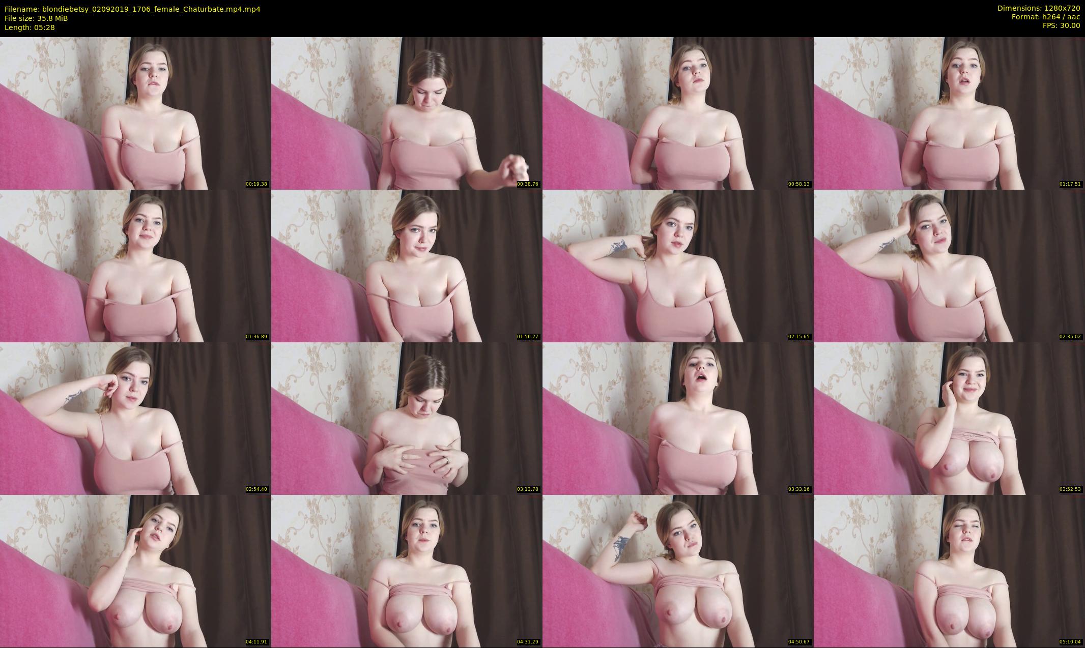 blondiebetsy — 6 minute Chaturbate female cam show recording, 720p, Sep 2, 2019