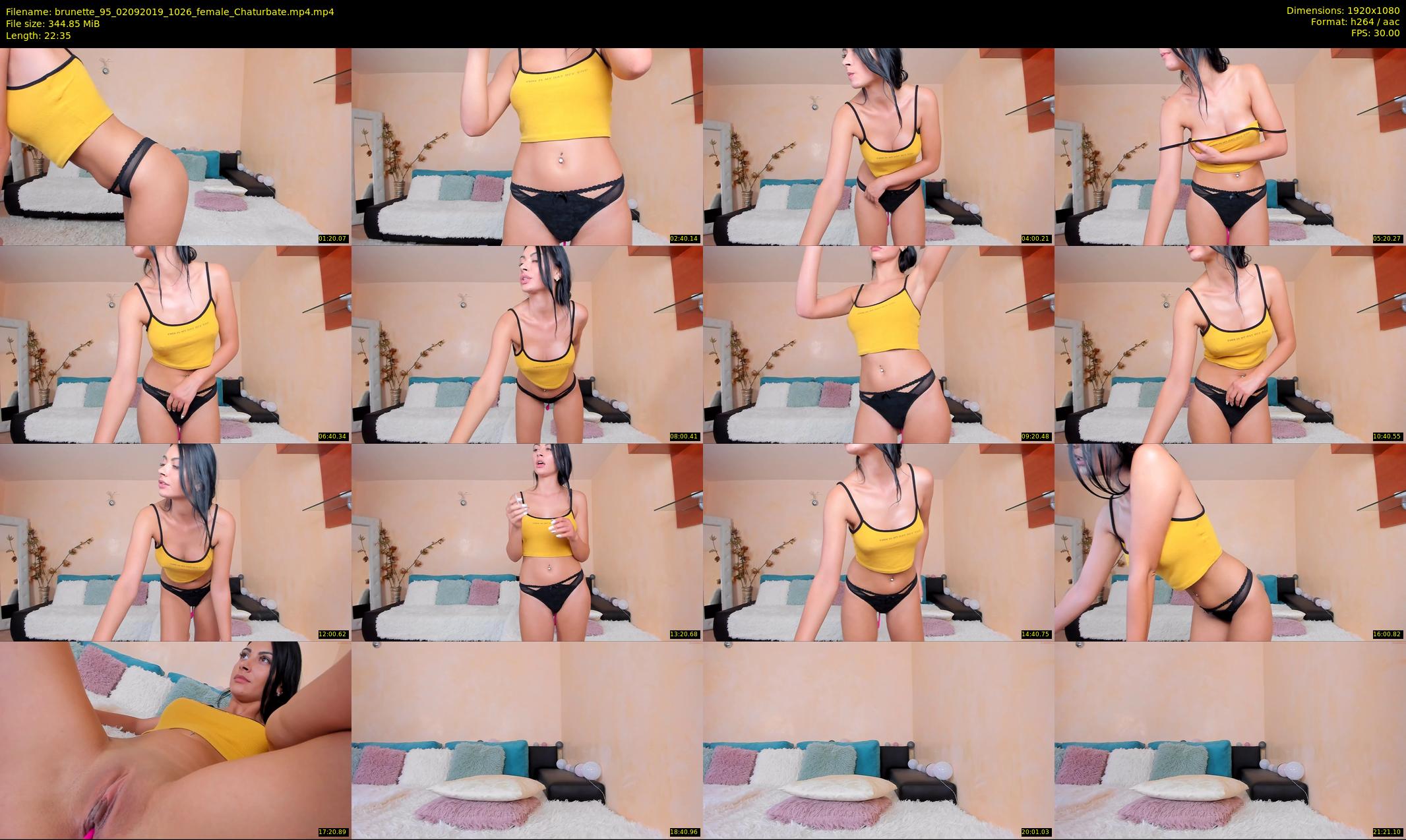 brunette_95 — 23 minute Chaturbate female cam show recording, 1080p, Sep 2, 2019
