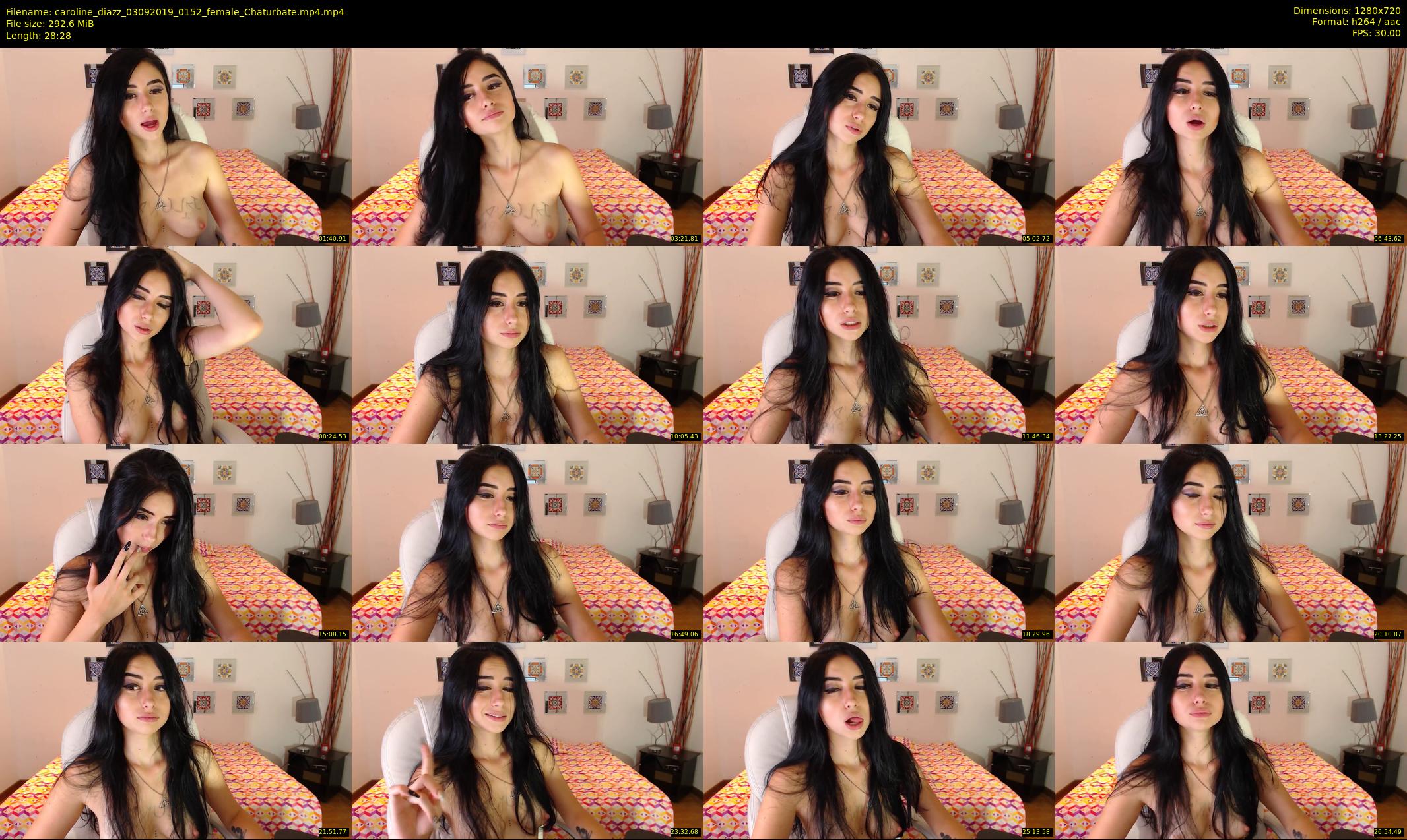 caroline_diazz — 29 minute Chaturbate female cam show recording, 720p, Sep 3, 2019