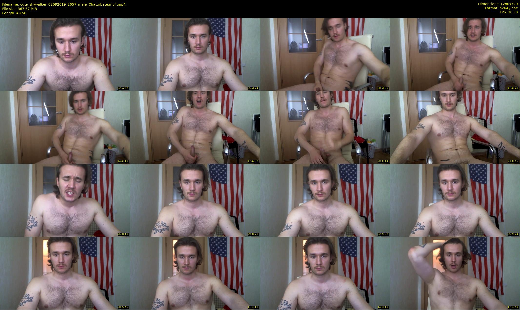 cute_skywalker — 50 minute Chaturbate male cam show recording, 720p, Sep 2, 2019