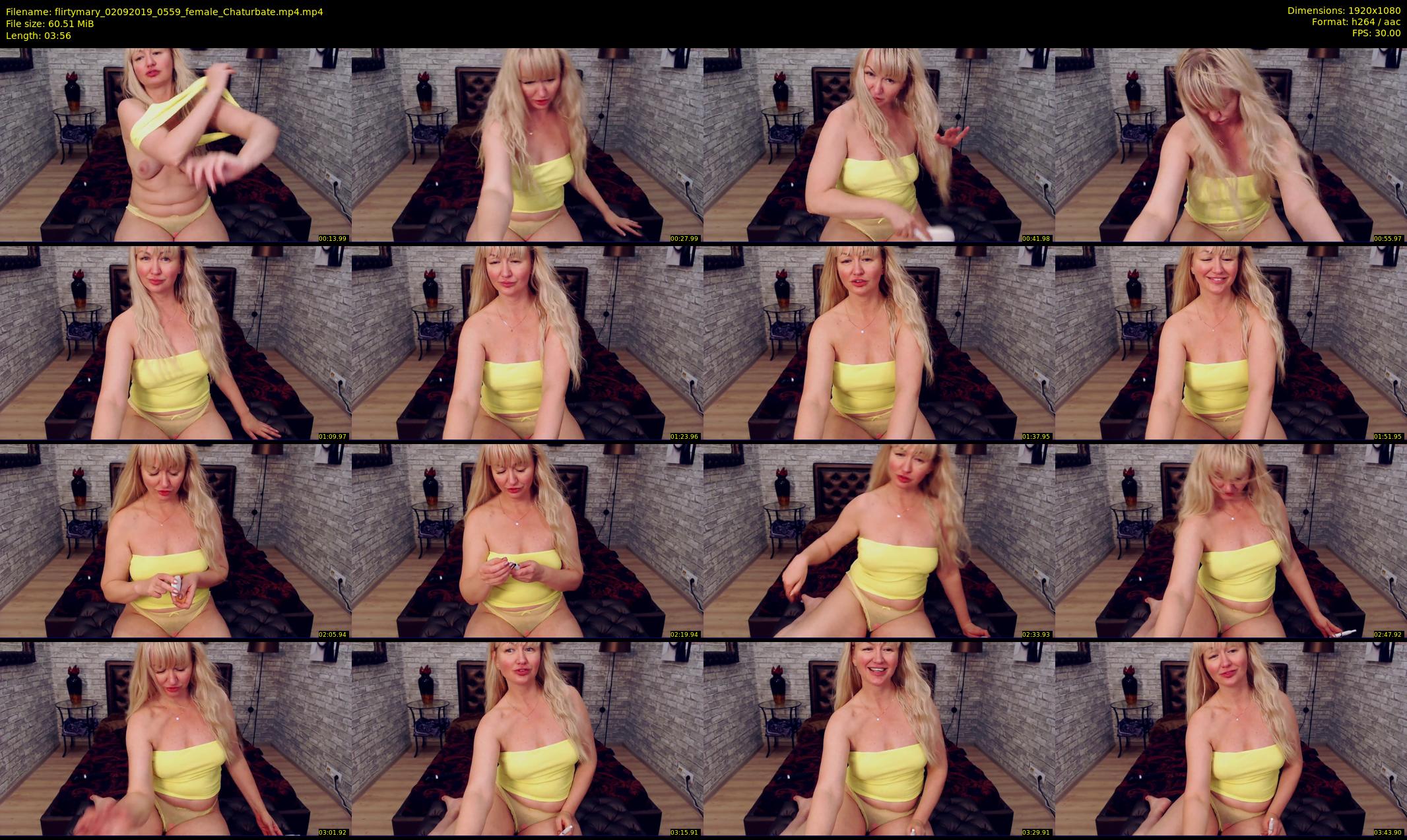 flirtymary — 4 minute Chaturbate female cam show recording, 1080p, Sep 2, 2019
