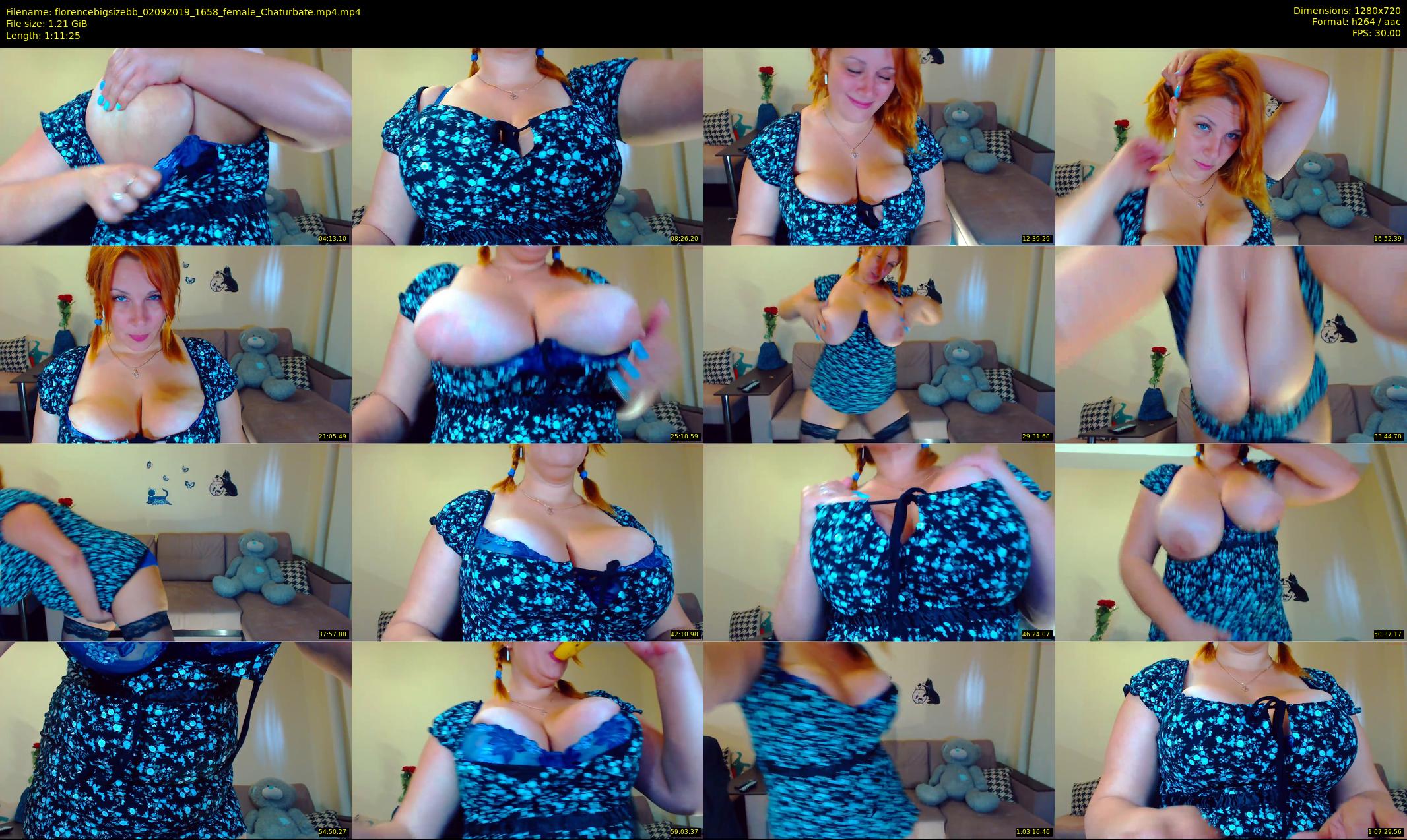 florencebigsizebb — 72 minute Chaturbate female cam show recording, 720p, Sep 2, 2019