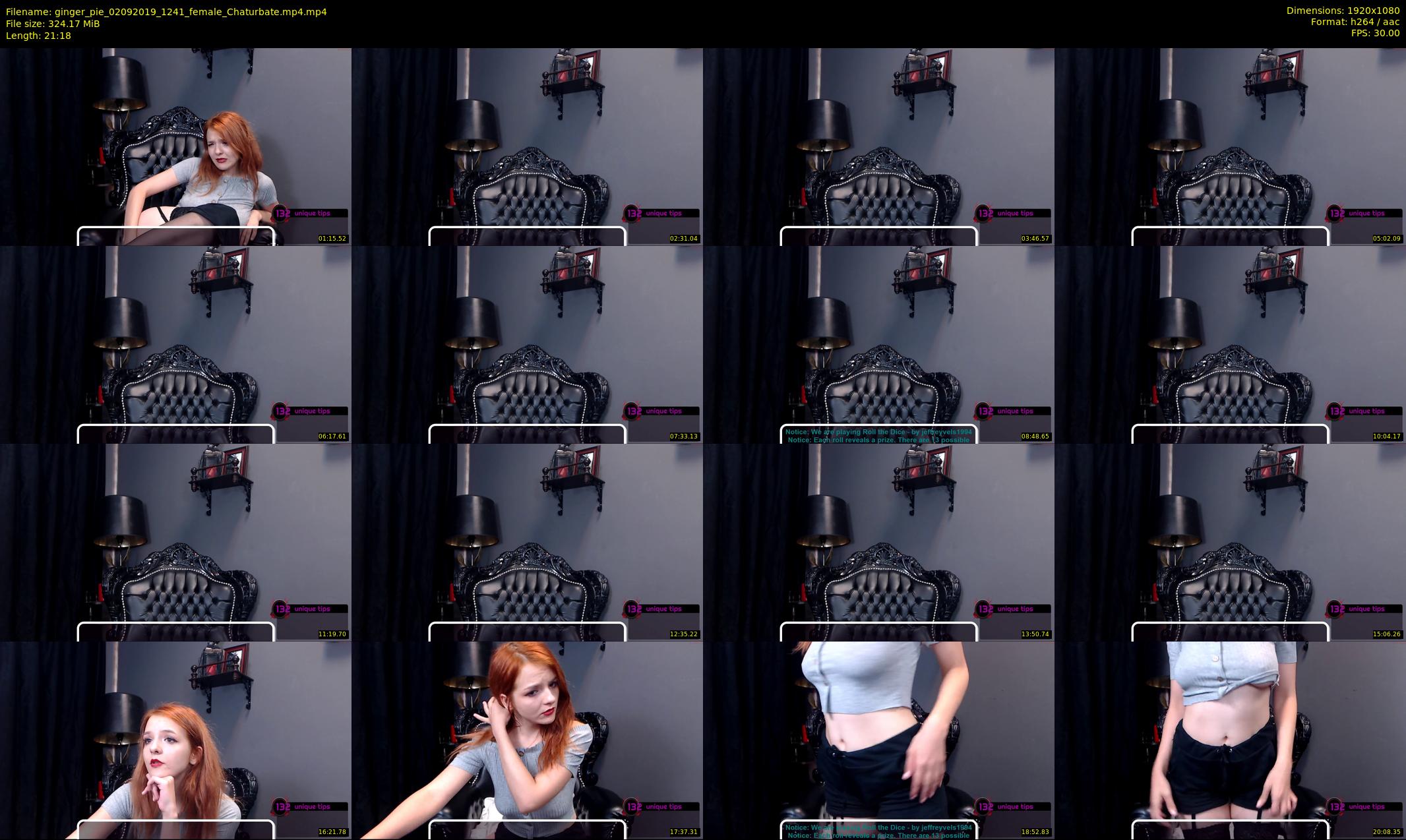 ginger_pie — 22 minute Chaturbate female cam show recording, 1080p, Sep 2, 2019