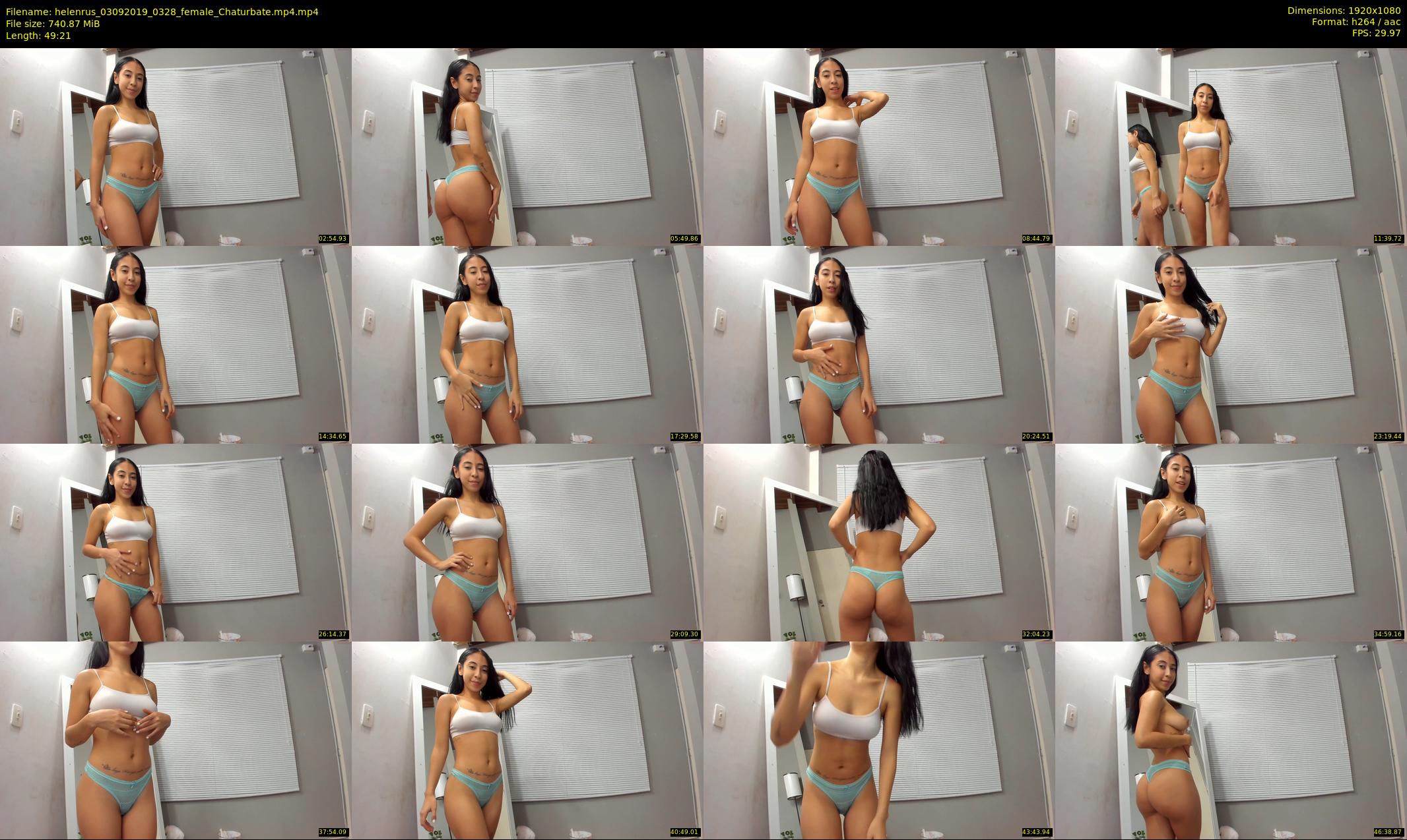 helenrus — 50 minute Chaturbate female cam show recording, 1080p, Sep 3, 2019