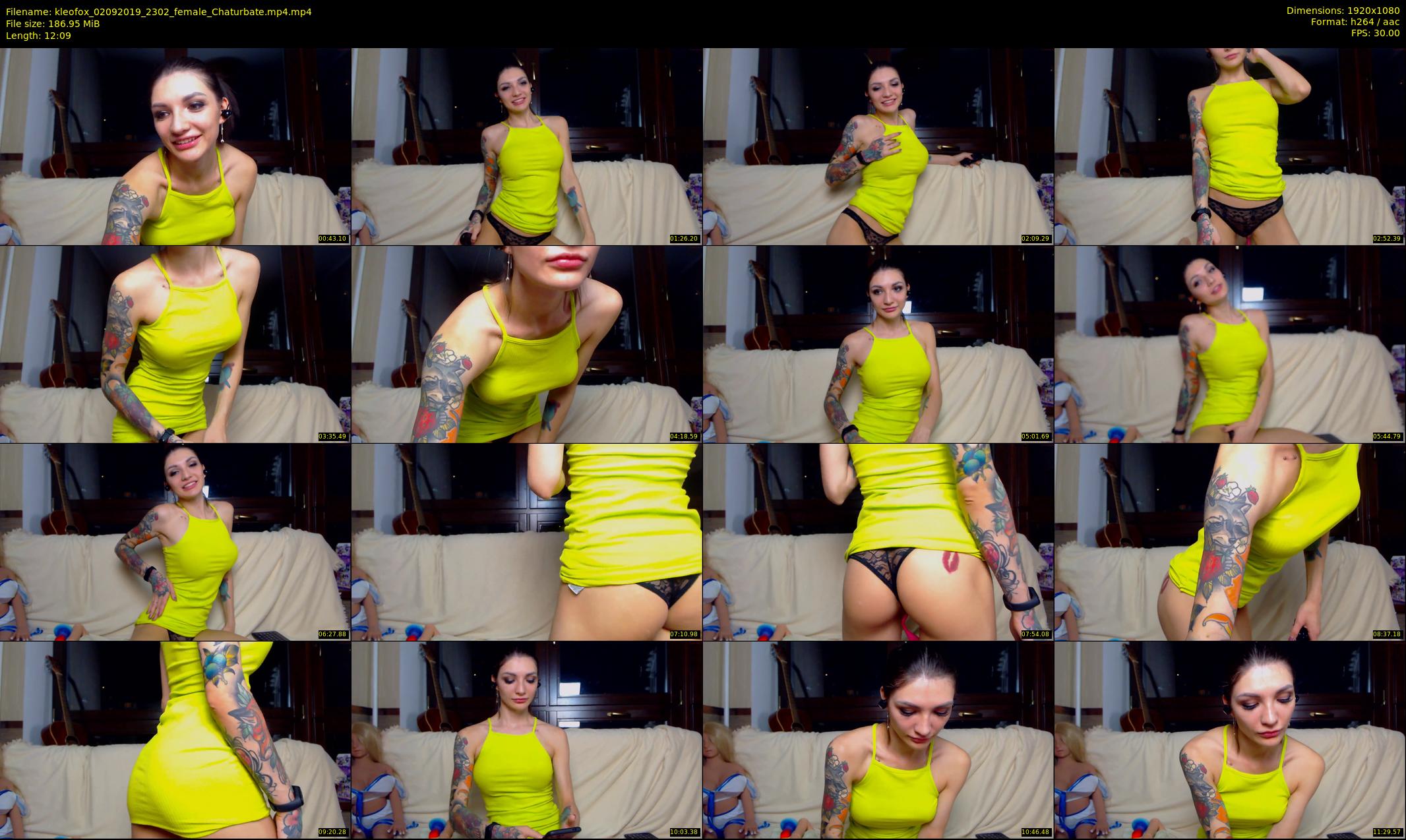 kleofox — 13 minute Chaturbate female cam show recording, 1080p, Sep 2, 2019