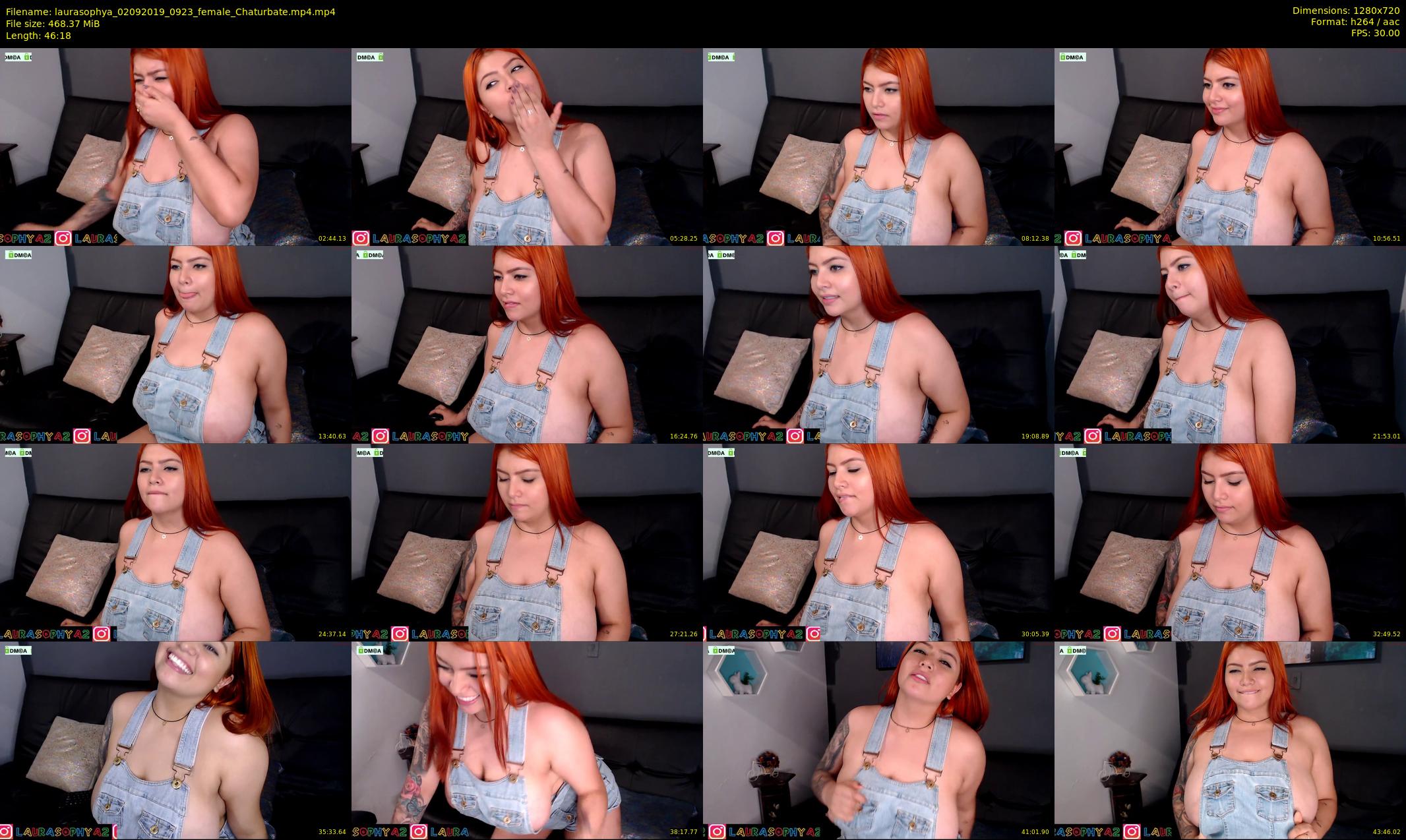 laurasophya — 47 minute Chaturbate female cam show recording, 720p, Sep 2, 2019