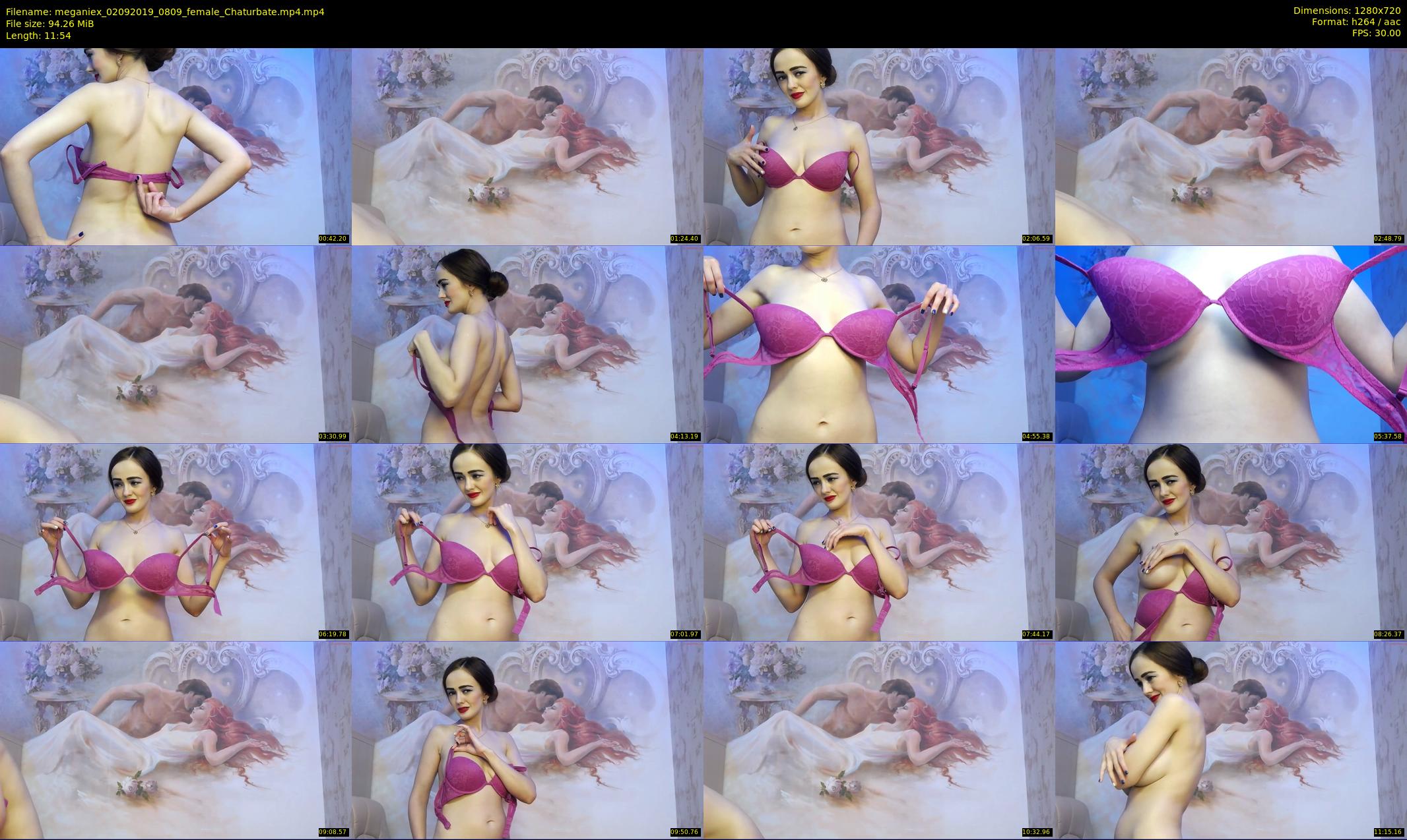 meganiex — 12 minute Chaturbate female cam show recording, 720p, Sep 2, 2019