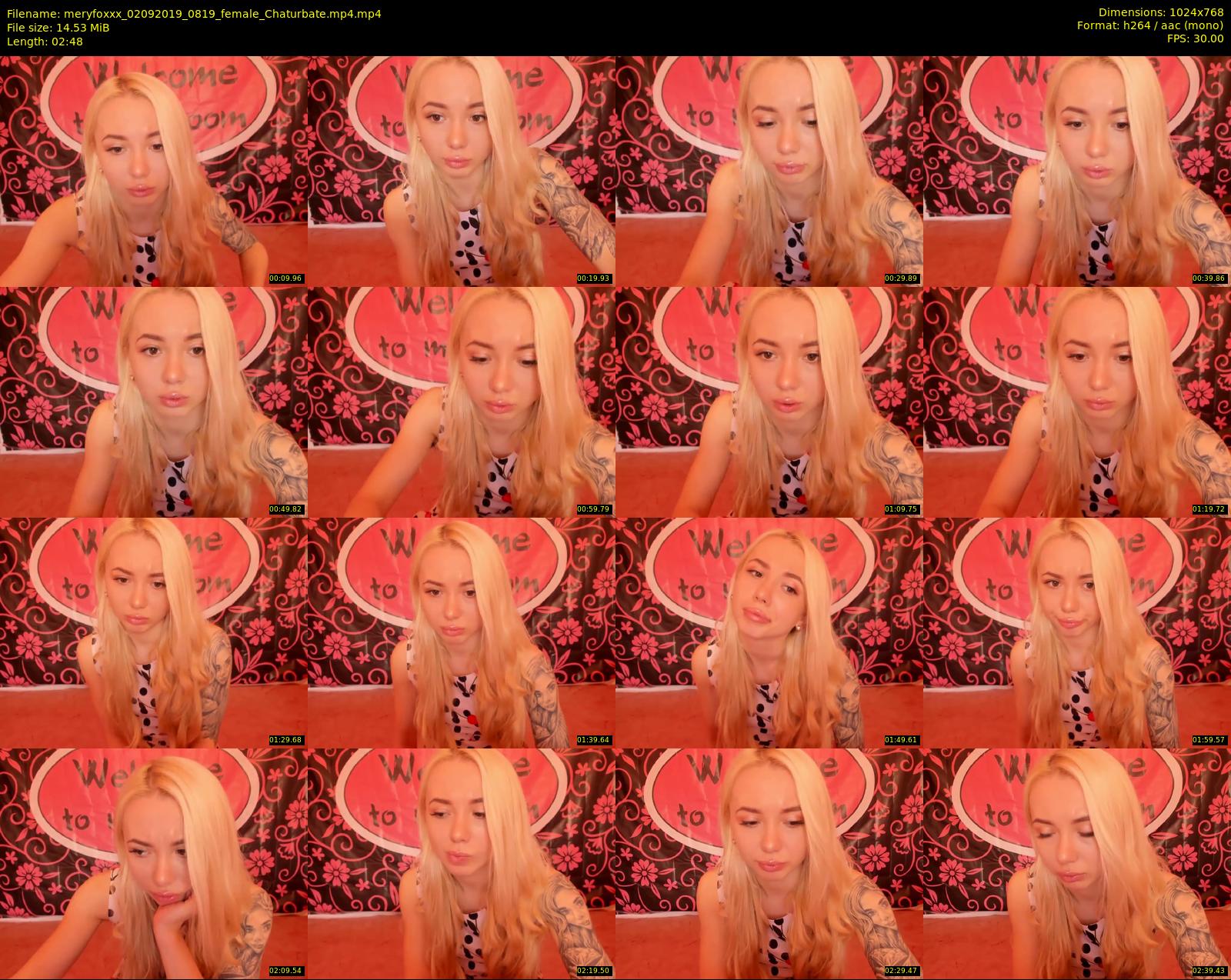 meryfoxxx — 3 minute Chaturbate female cam show recording, 720p, Sep 2, 2019