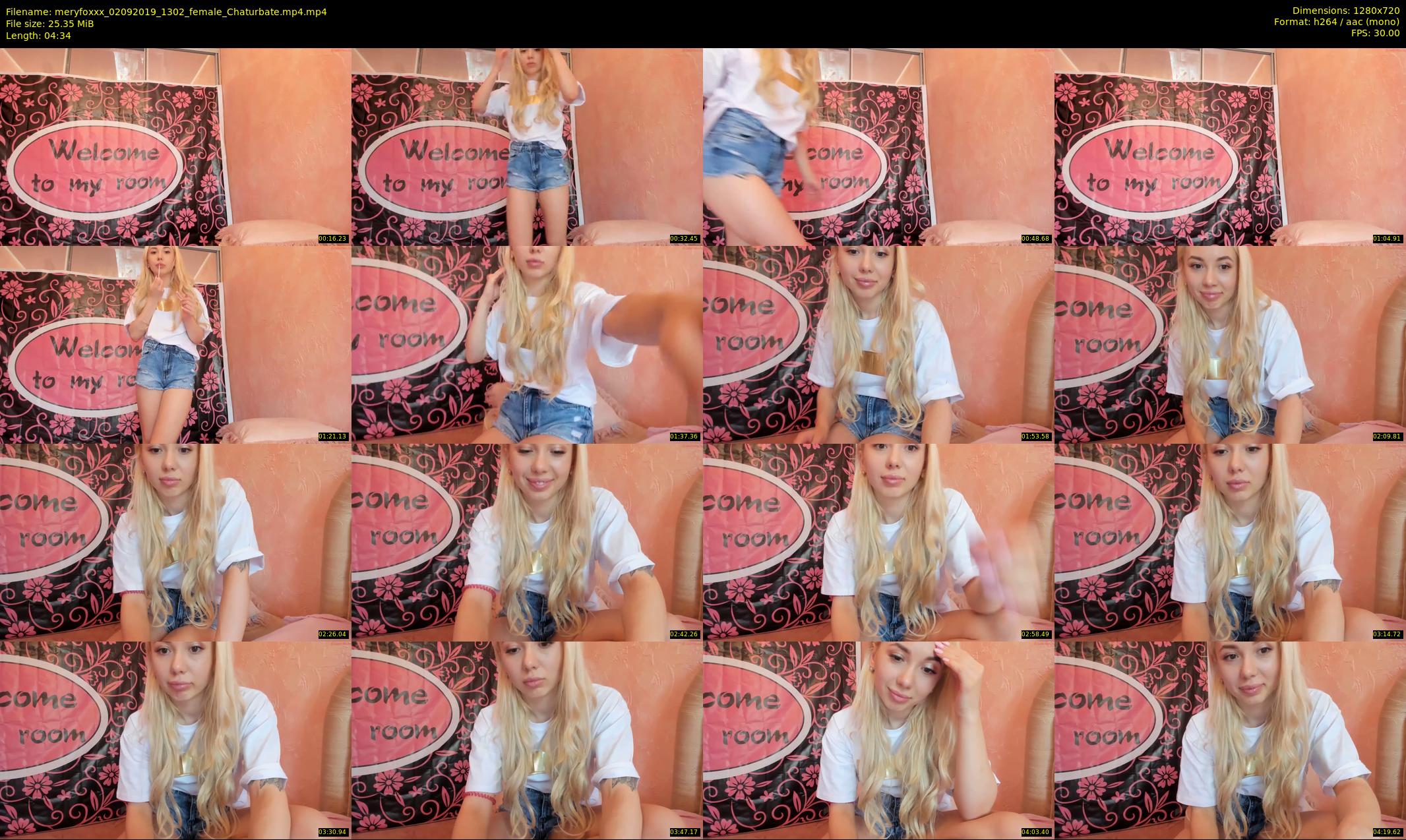 meryfoxxx — 5 minute Chaturbate female cam show recording, 720p, Sep 2, 2019