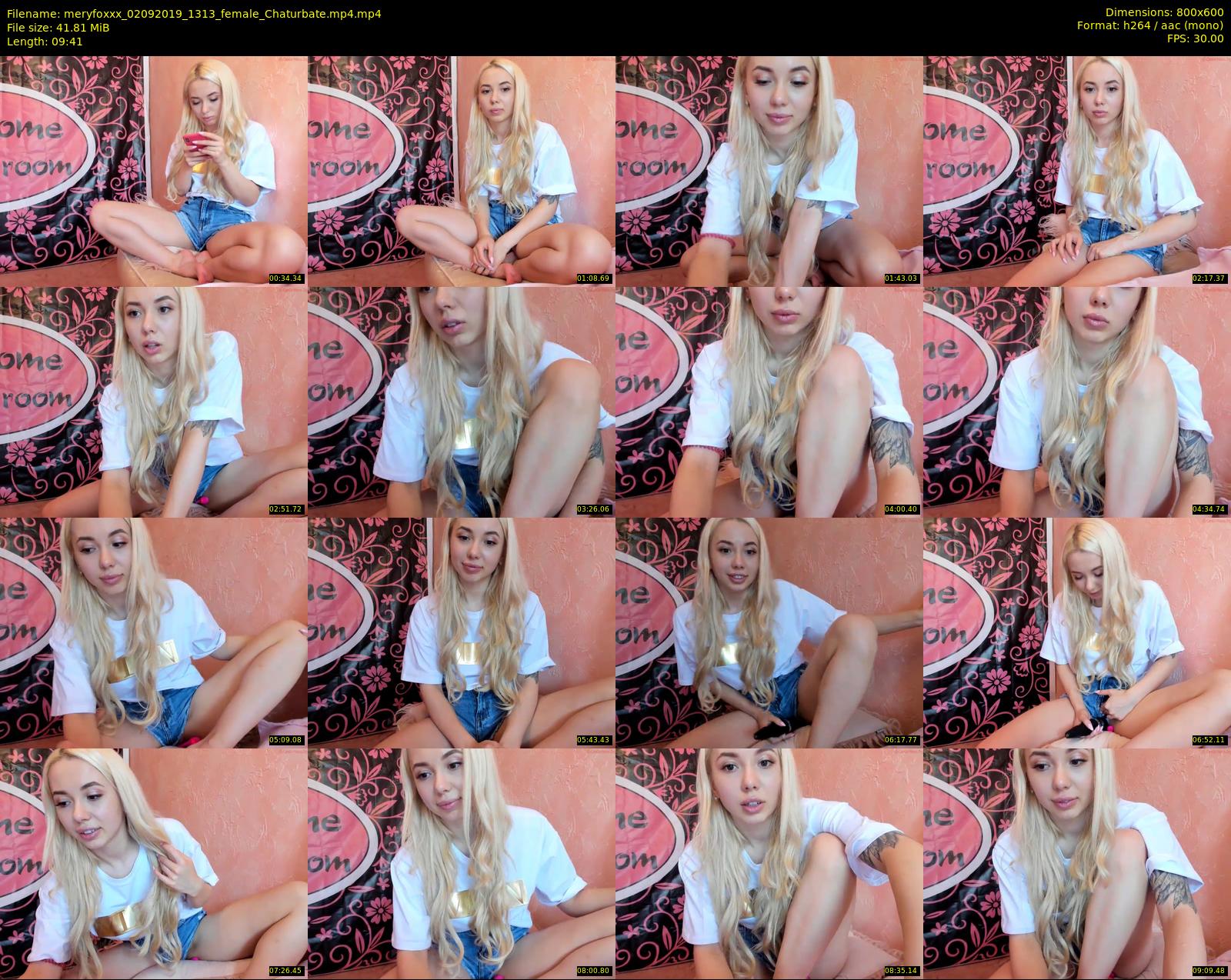 meryfoxxx — 10 minute Chaturbate female cam show recording, 480p, Sep 2, 2019