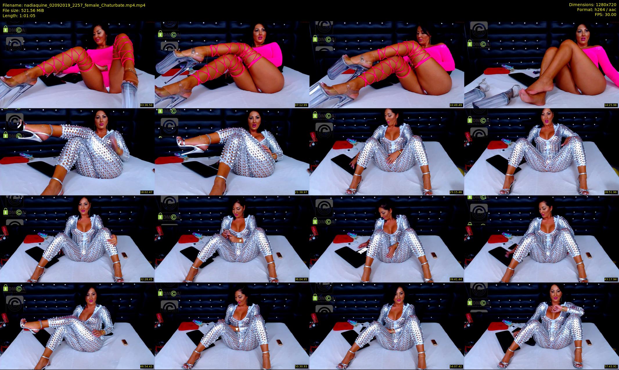 nadiaquine — 62 minute Chaturbate female cam show recording, 720p, Sep 2, 2019