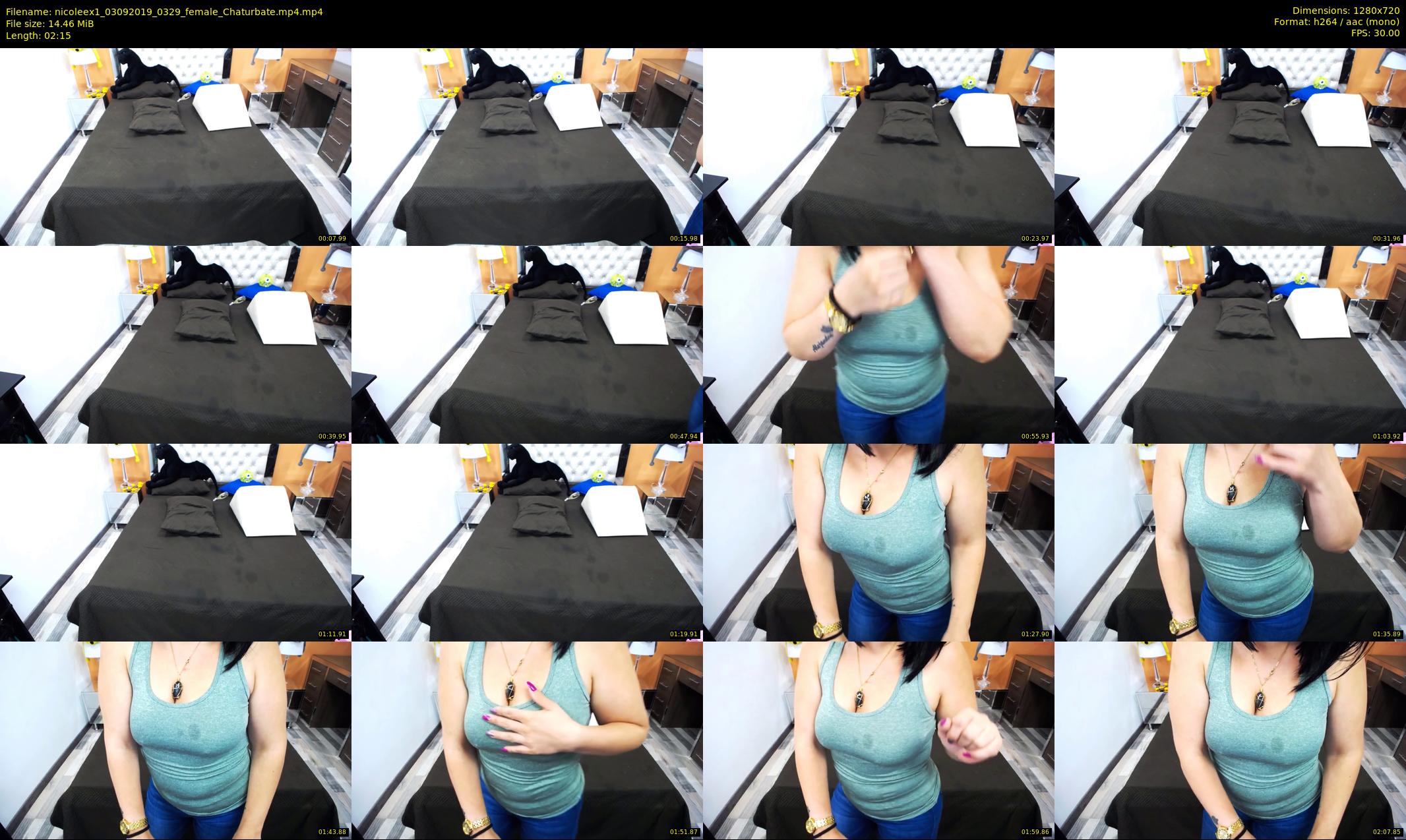 nicoleex1 — 3 minute Chaturbate female cam show recording, 720p, Sep 3, 2019