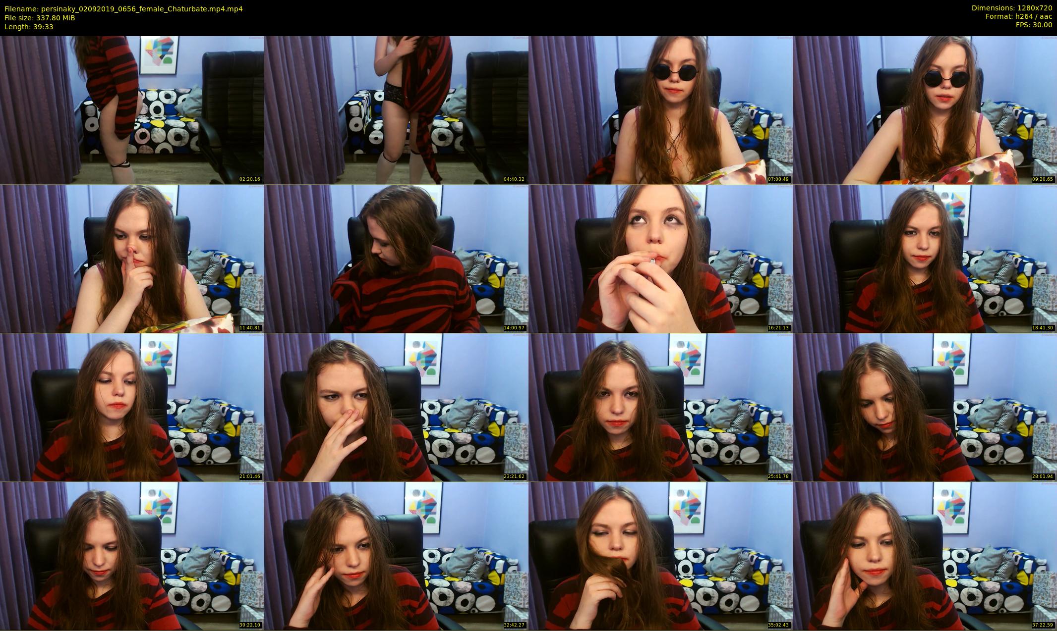 persinaky — 40 minute Chaturbate female cam show recording, 720p, Sep 2, 2019