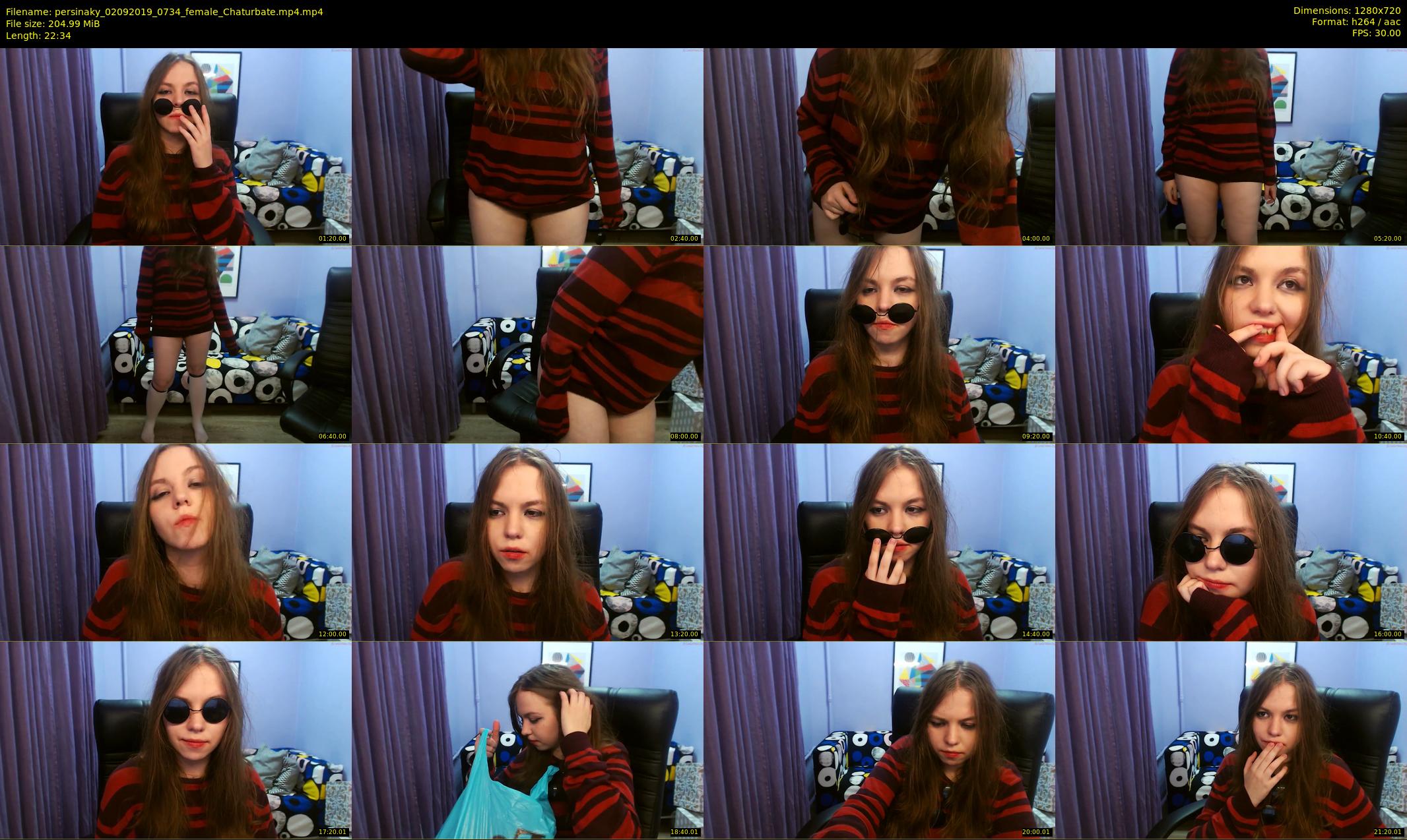 persinaky — 23 minute Chaturbate female cam show recording, 720p, Sep 2, 2019