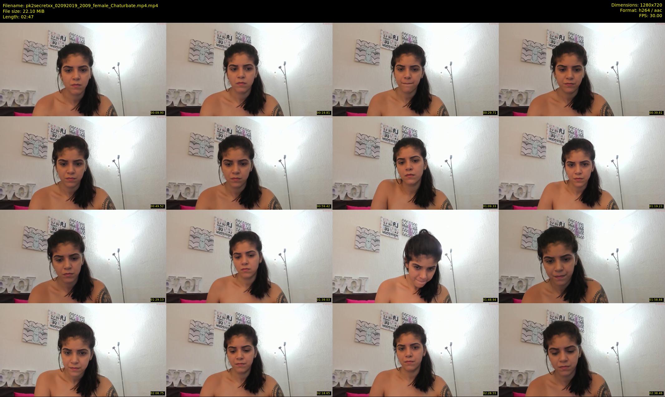 pk2secretxx — 3 minute Chaturbate female cam show recording, 720p, Sep 2, 2019