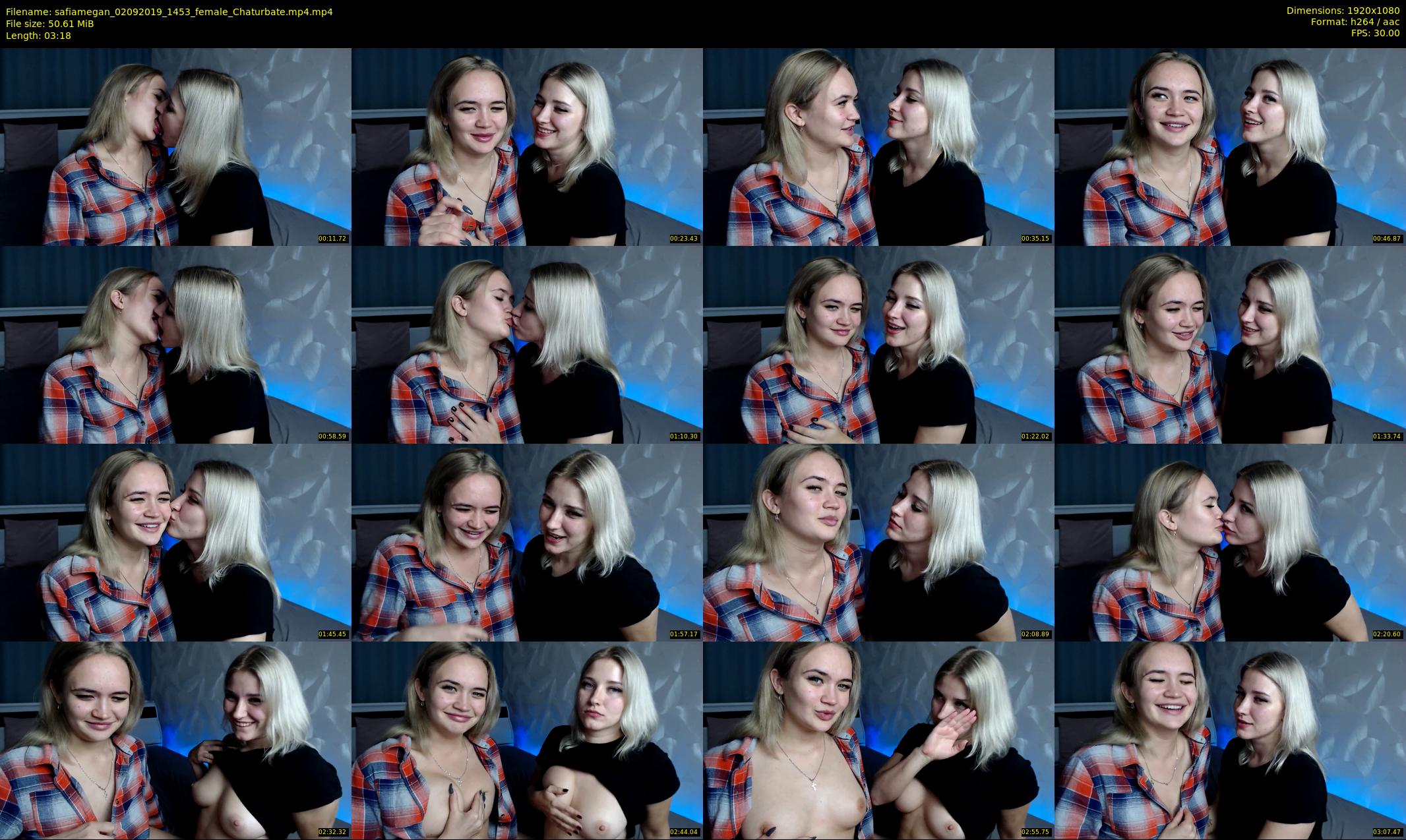safiamegan — 4 minute Chaturbate couple cam show recording, 1080p, Sep 2, 2019