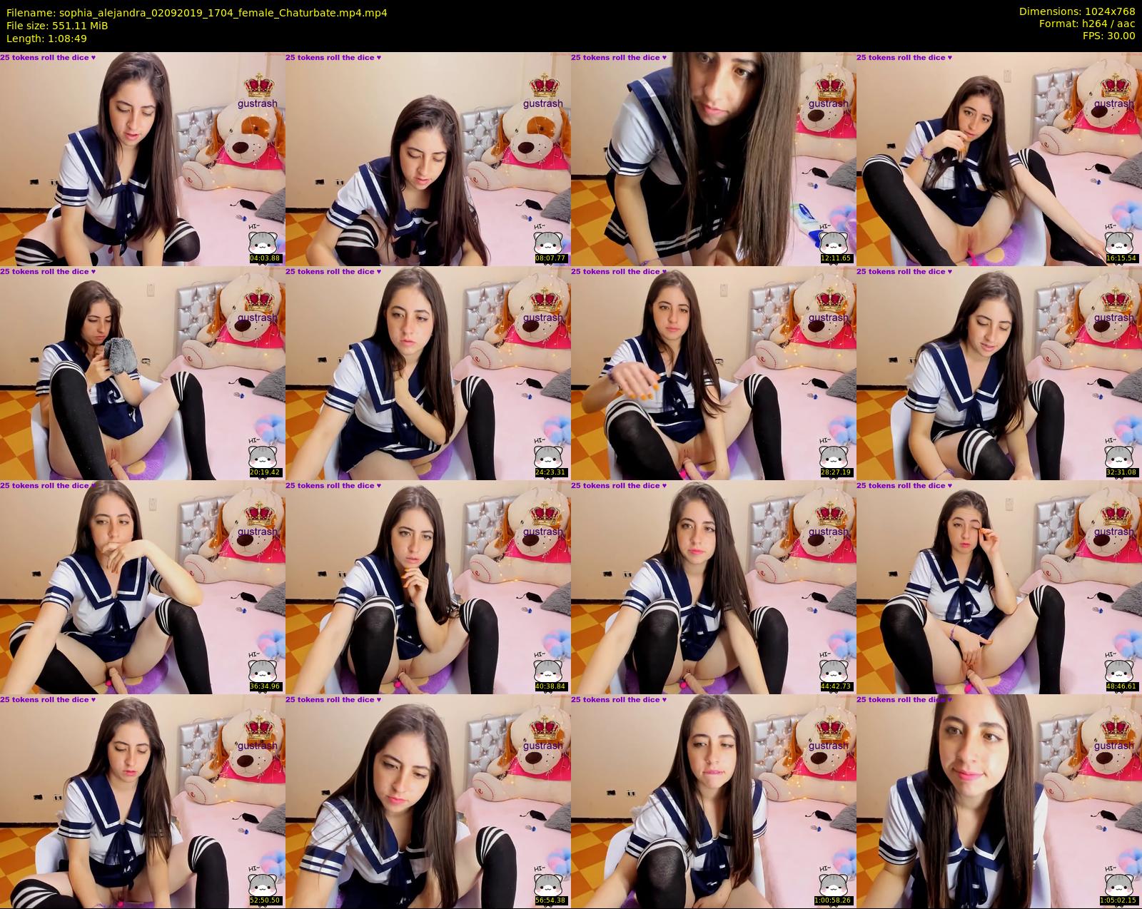 sophia_alejandra — 69 minute Chaturbate female cam show recording, 720p, Sep 2, 2019