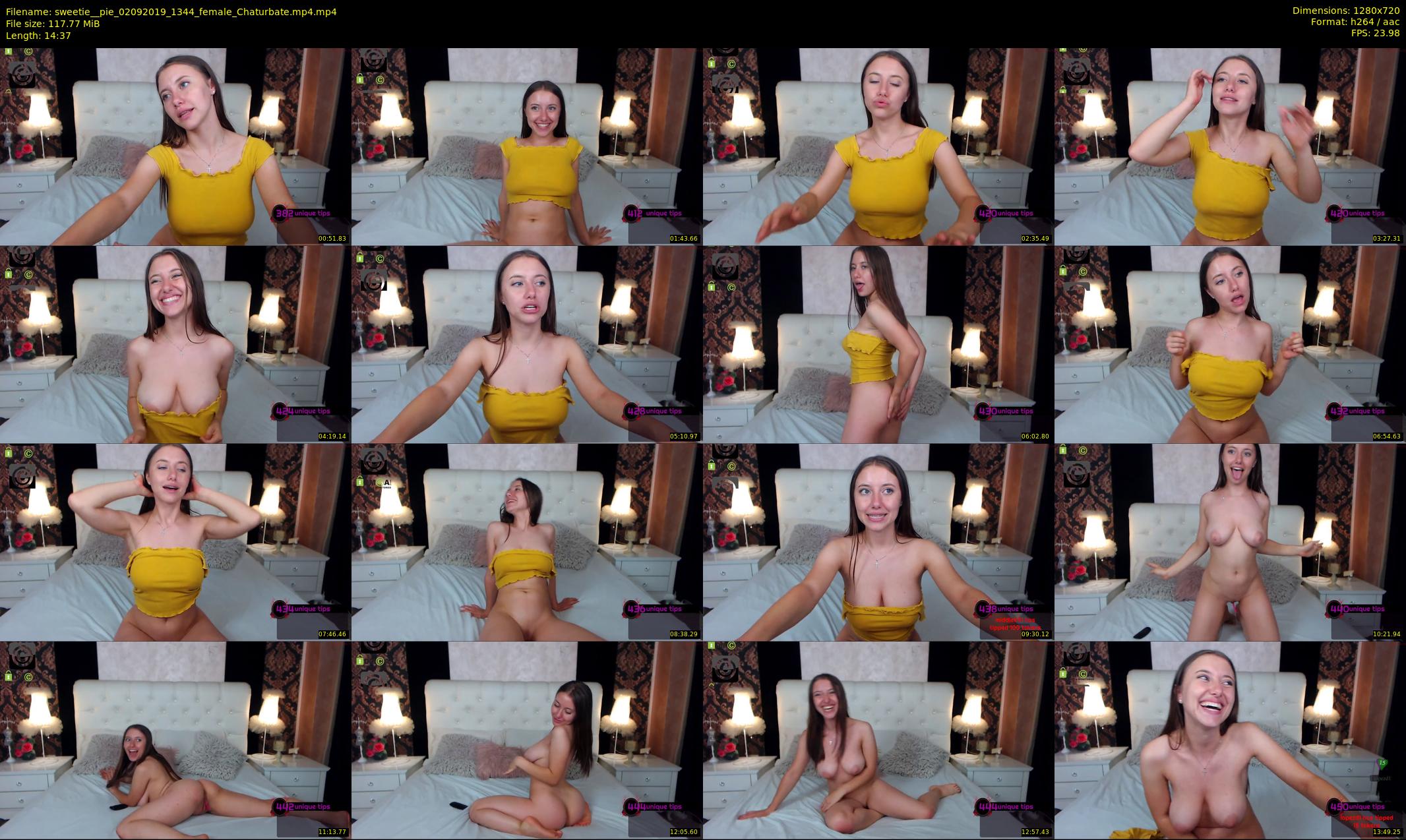 sweetie__pie — 15 minute Chaturbate female cam show recording, 720p, Sep 2, 2019