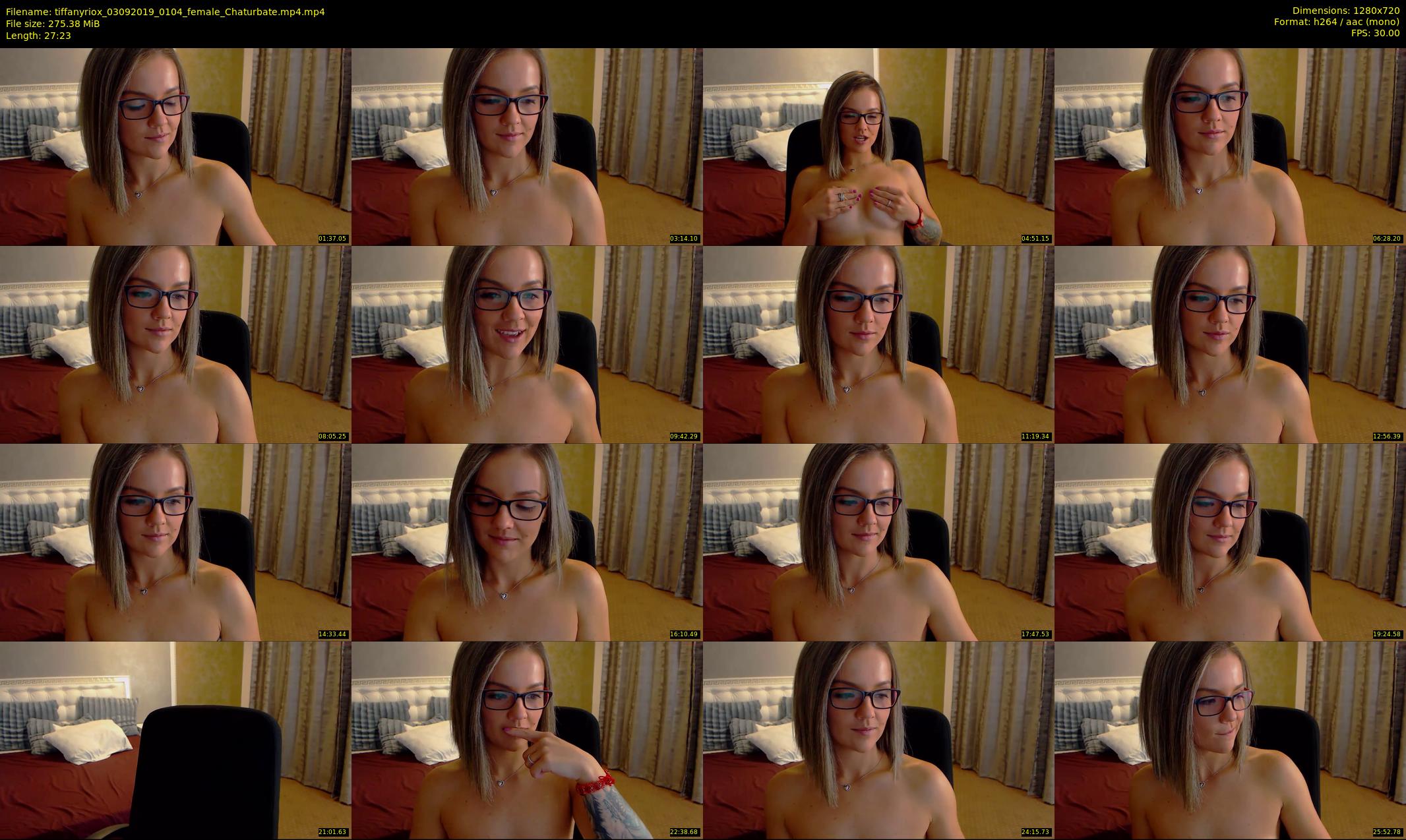 tiffanyriox — 28 minute Chaturbate female cam show recording, 720p, Sep 3, 2019