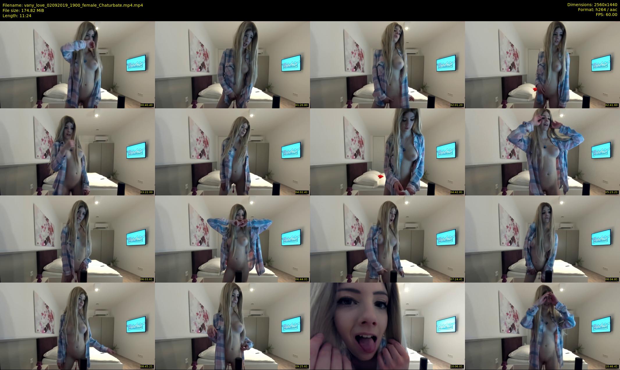vany_love — 12 minute Chaturbate female cam show recording, 1080p, Sep 2, 2019