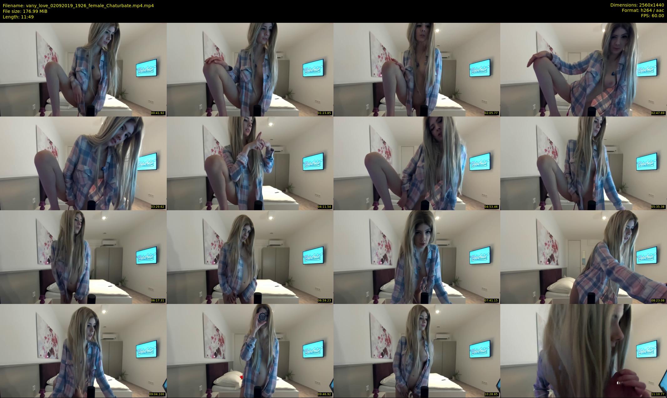 vany_love — 12 minute Chaturbate female cam show recording, 1080p, Sep 2, 2019