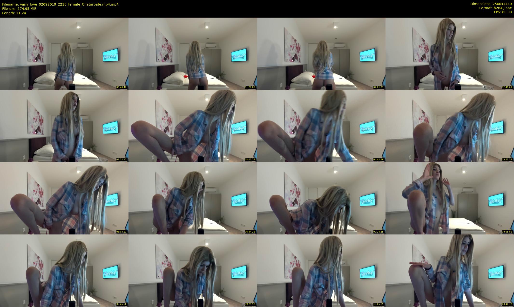 vany_love — 12 minute Chaturbate female cam show recording, 1080p, Sep 2, 2019