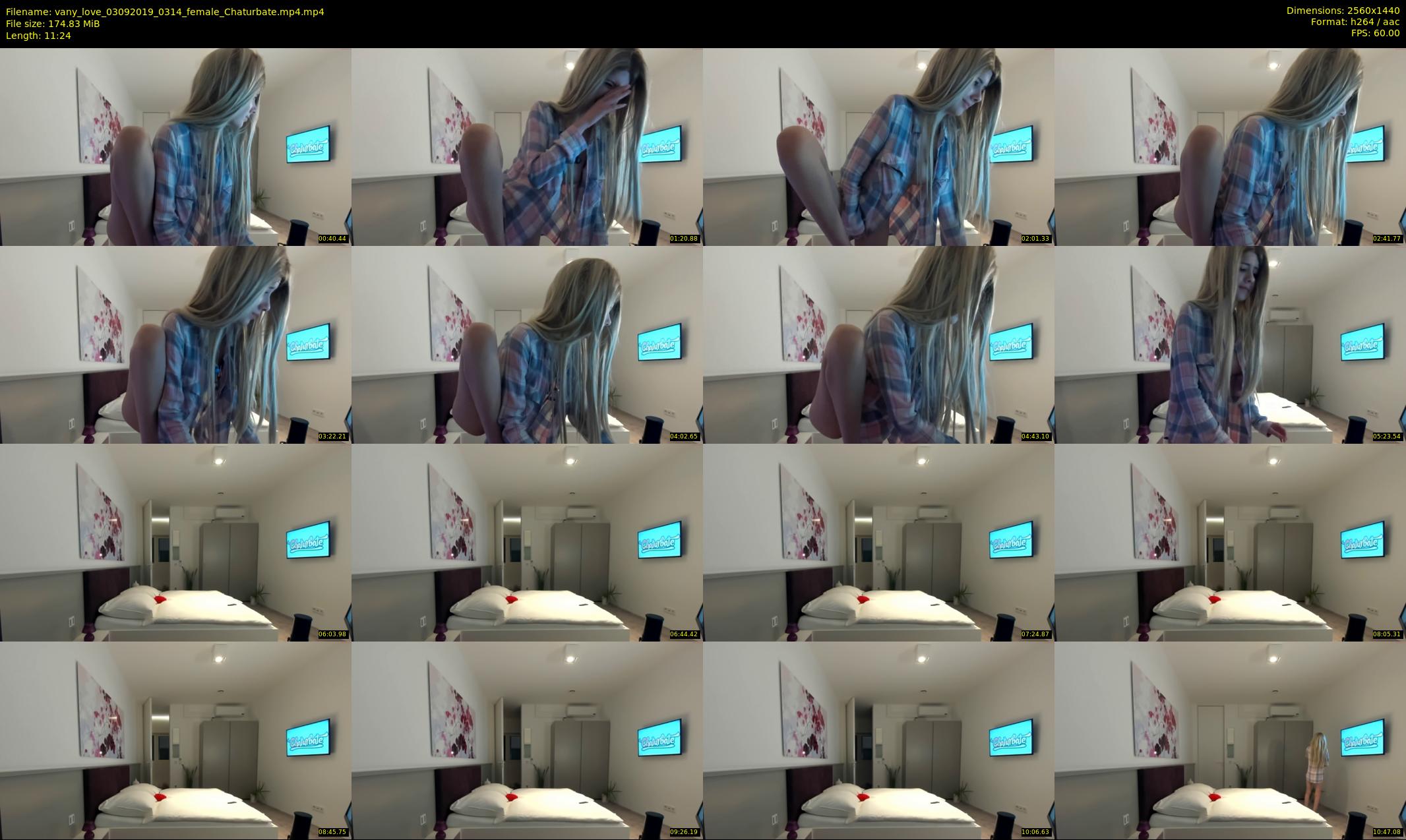 vany_love — 12 minute Chaturbate female cam show recording, 1080p, Sep 3, 2019