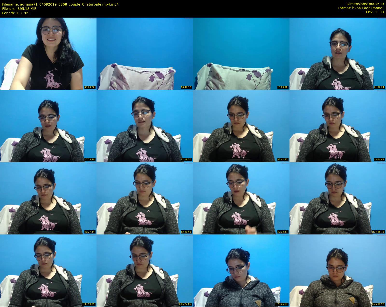 adriana71 — 92 minute Chaturbate couple cam show recording, 480p, Sep 4, 2019