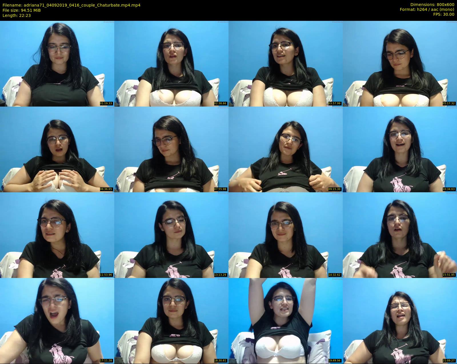 adriana71 — 23 minute Chaturbate couple cam show recording, 480p, Sep 4, 2019