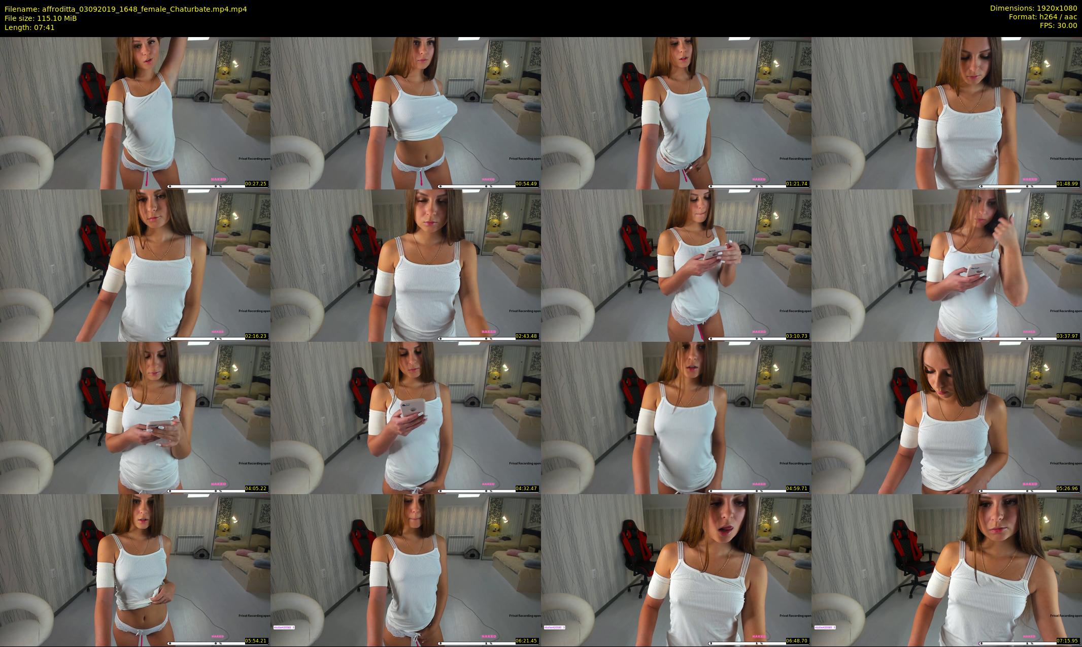 affroditta — 8 minute Chaturbate female cam show recording, 1080p, Sep 3, 2019