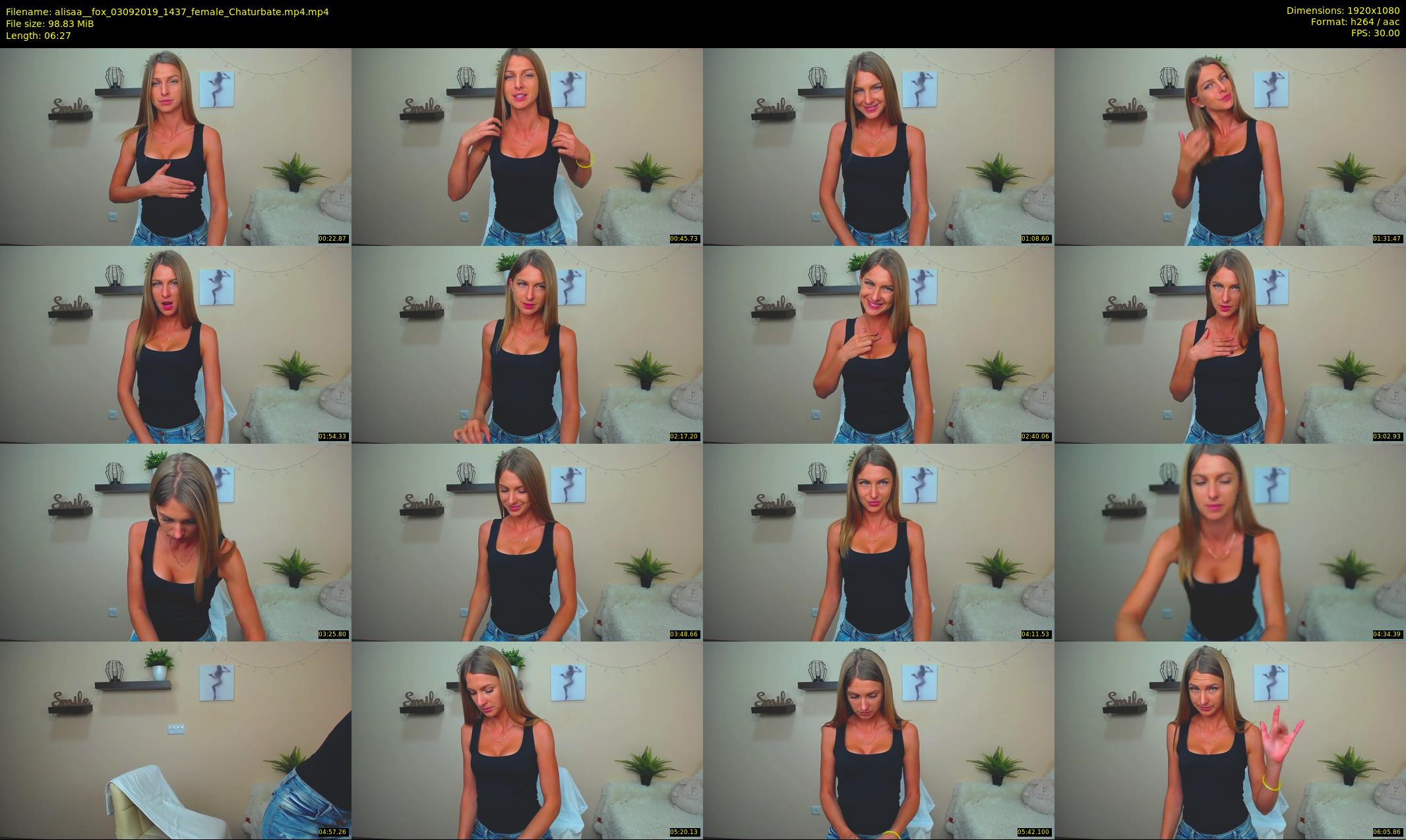 alisaa__fox — 7 minute Chaturbate female cam show recording, 1080p, Sep 3, 2019