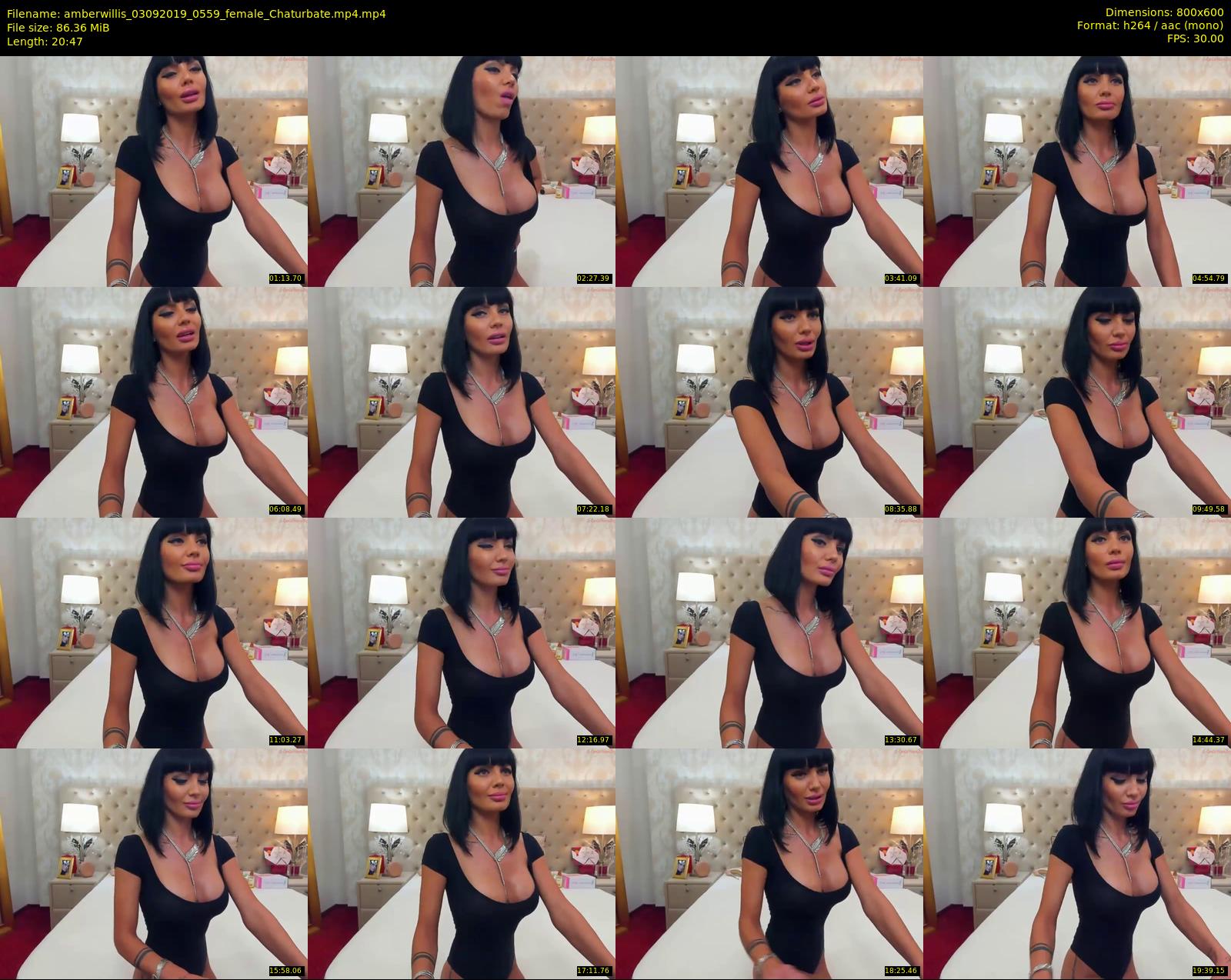 amberwillis — 21 minute Chaturbate female cam show recording, 480p, Sep 3, 2019