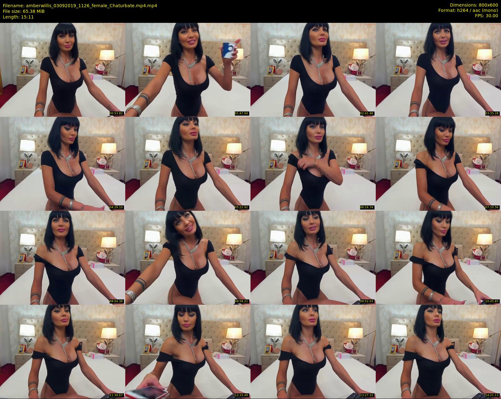 amberwillis — 16 minute Chaturbate female cam show recording, 480p, Sep 3, 2019