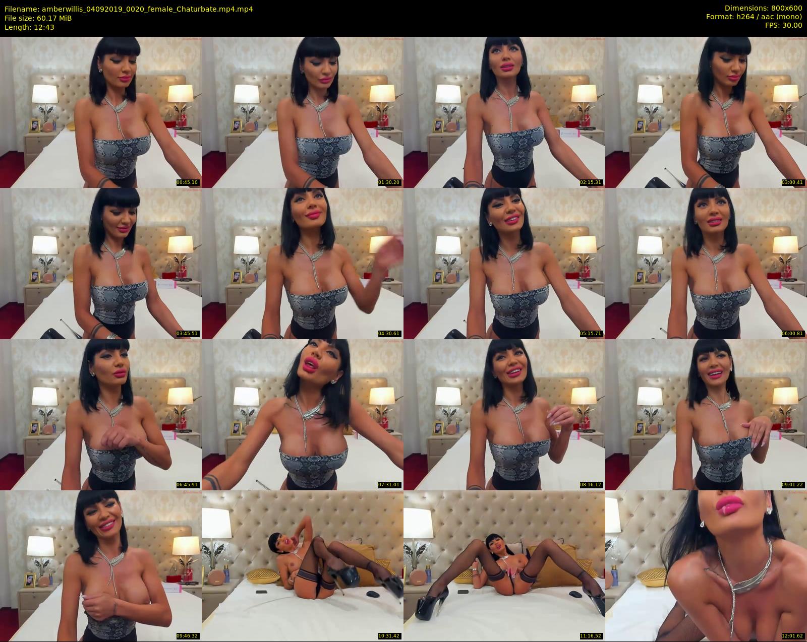 amberwillis — 13 minute Chaturbate female cam show recording, 480p, Sep 4, 2019