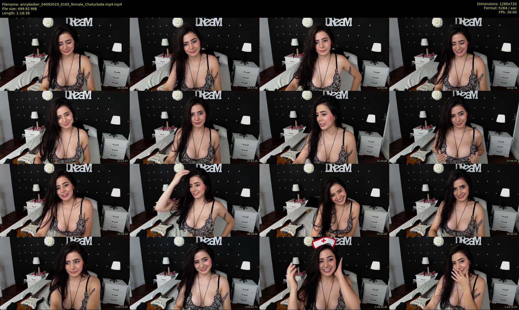 annybeiker — 79 minute Chaturbate female cam show recording, 720p, Sep 4, 2019