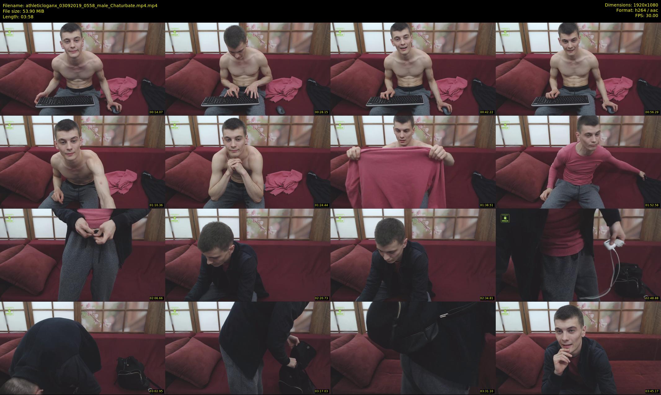 athleticloganx — 4 minute Chaturbate male cam show recording, 1080p, Sep 3, 2019