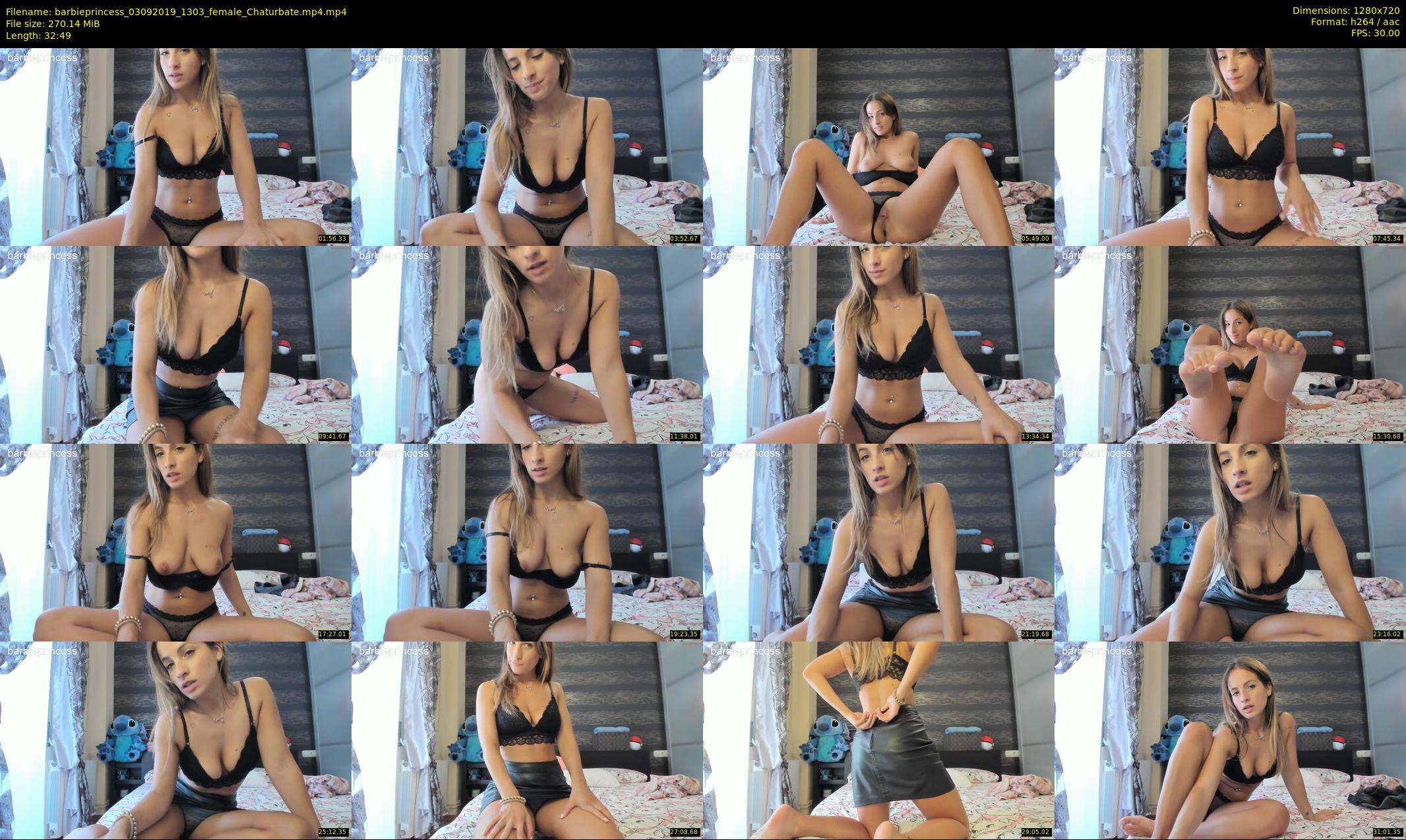barbieprincess — 33 minute Chaturbate female cam show recording, 720p, Sep 3, 2019