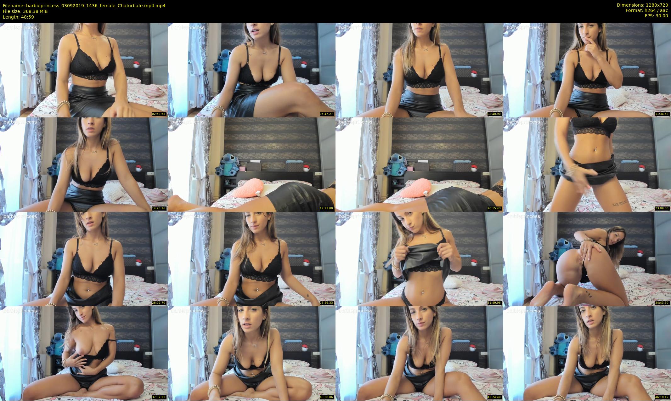 barbieprincess — 49 minute Chaturbate female cam show recording, 720p, Sep 3, 2019