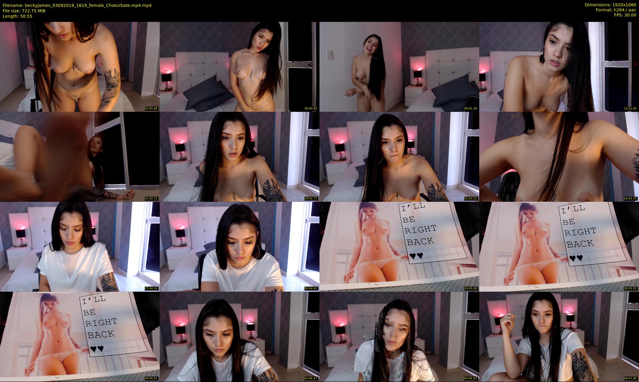 beckyjames — 51 minute Chaturbate female cam show recording, 1080p, Sep 3, 2019