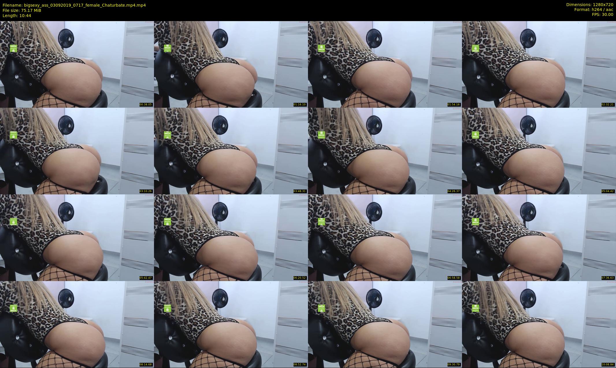 bigsexy_ass — 11 minute Chaturbate female cam show recording, 720p, Sep 3, 2019