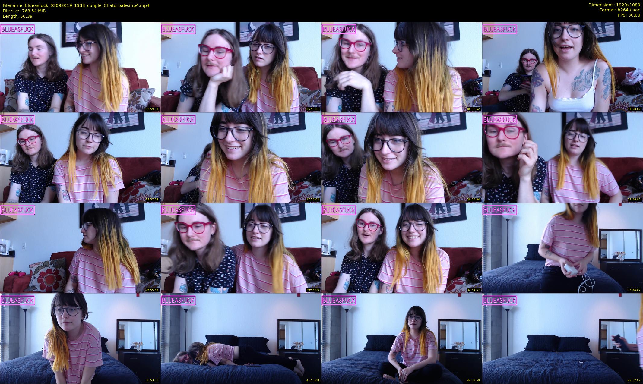 blueasfuck — 51 minute Chaturbate female cam show recording, 1080p, Sep 3, 2019