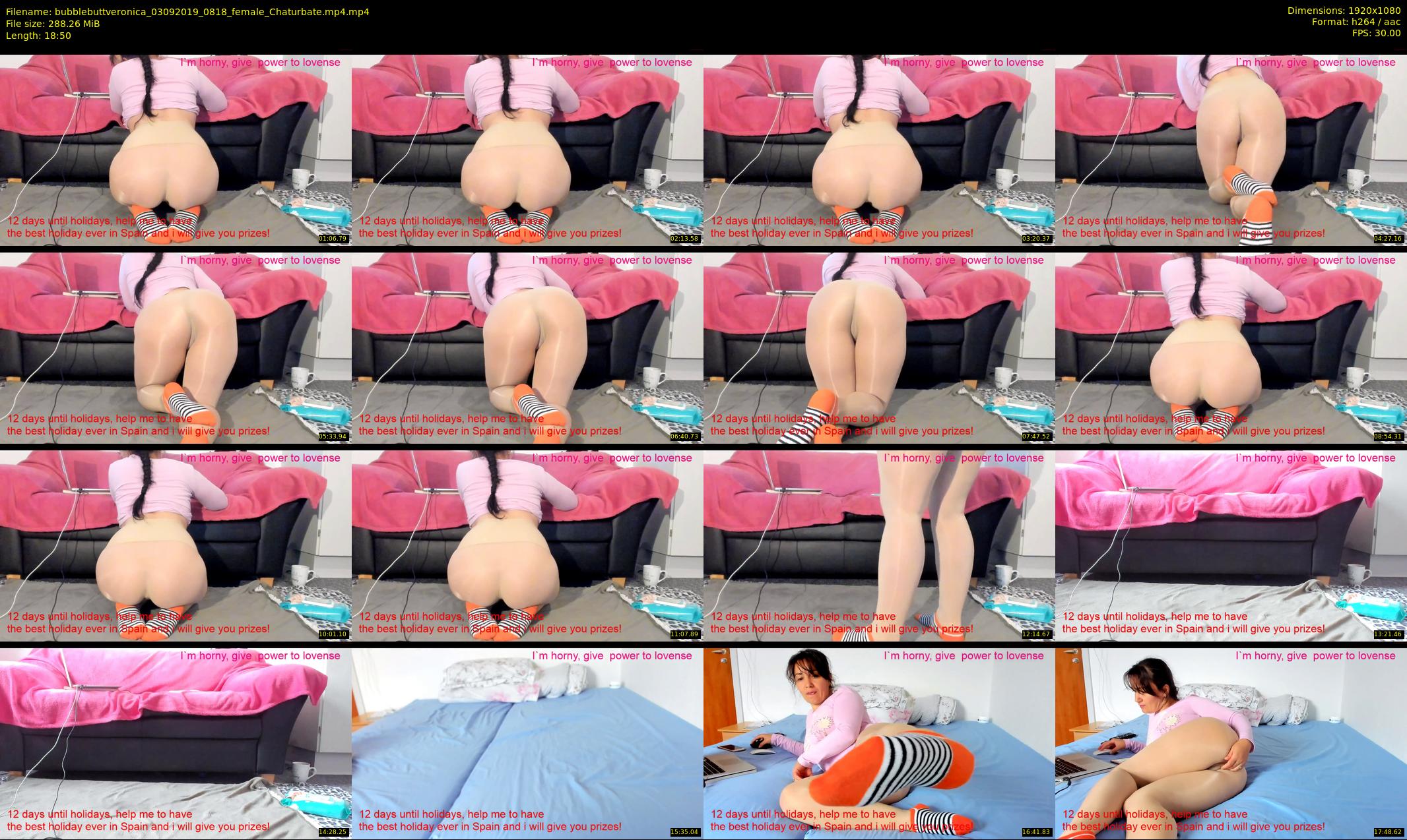 bubblebuttveronica — 19 minute Chaturbate female cam show recording, 1080p, Sep 3, 2019
