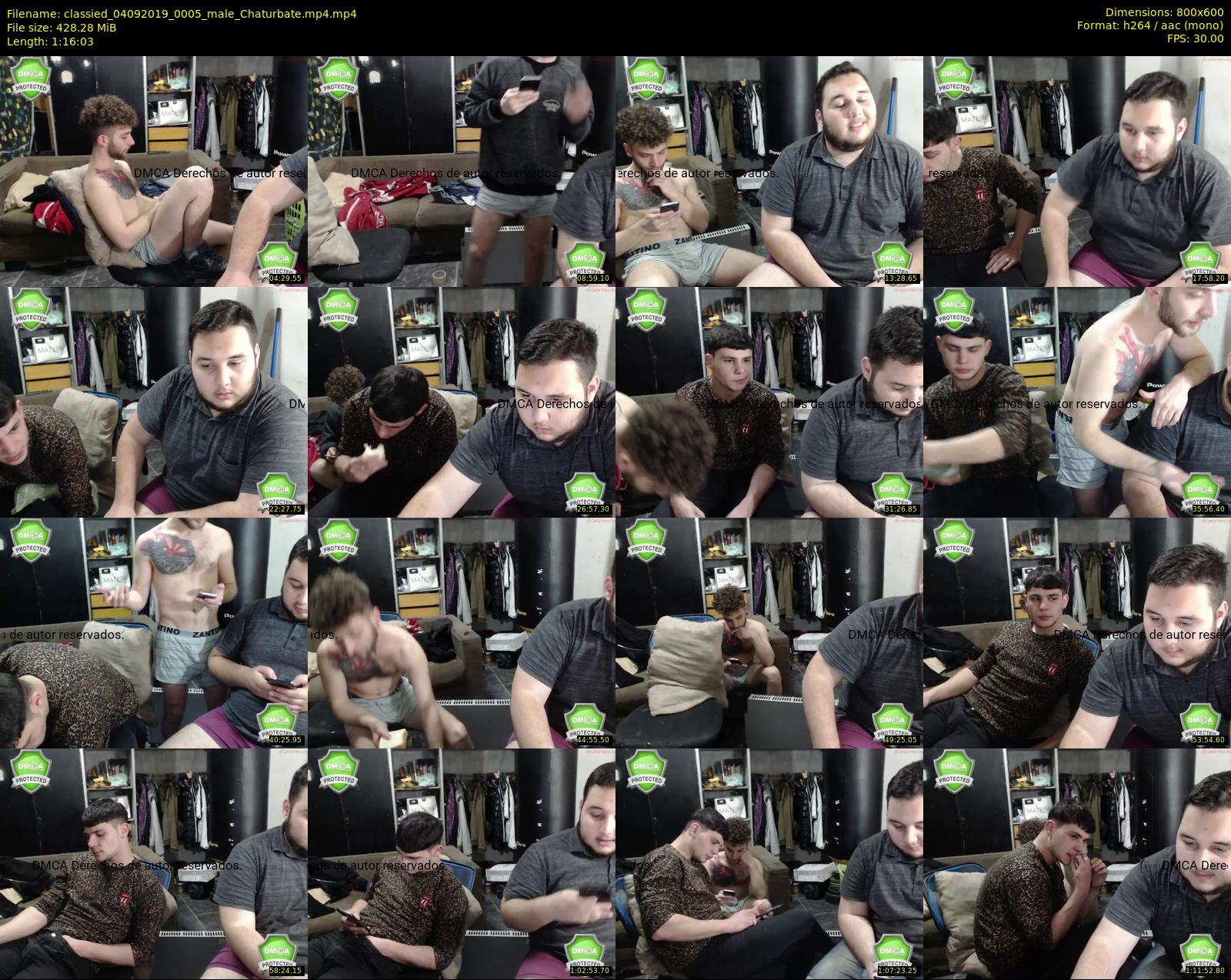 classied — 77 minute Chaturbate male cam show recording, 480p, Sep 4, 2019