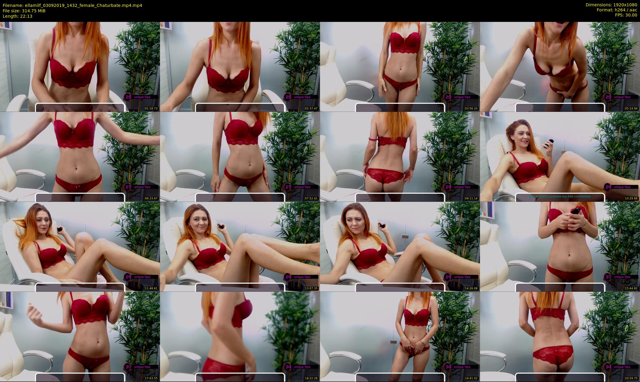 ellamilf — 23 minute Chaturbate female cam show recording, 1080p, Sep 3, 2019