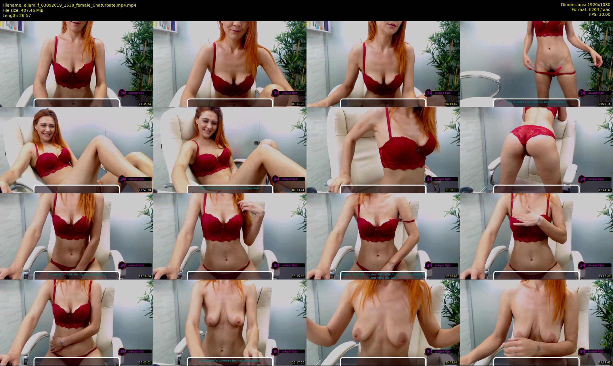 ellamilf — 27 minute Chaturbate female cam show recording, 1080p, Sep 3, 2019