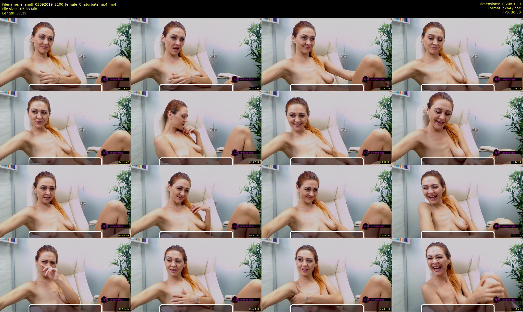 ellamilf — 8 minute Chaturbate female cam show recording, 1080p, Sep 3, 2019