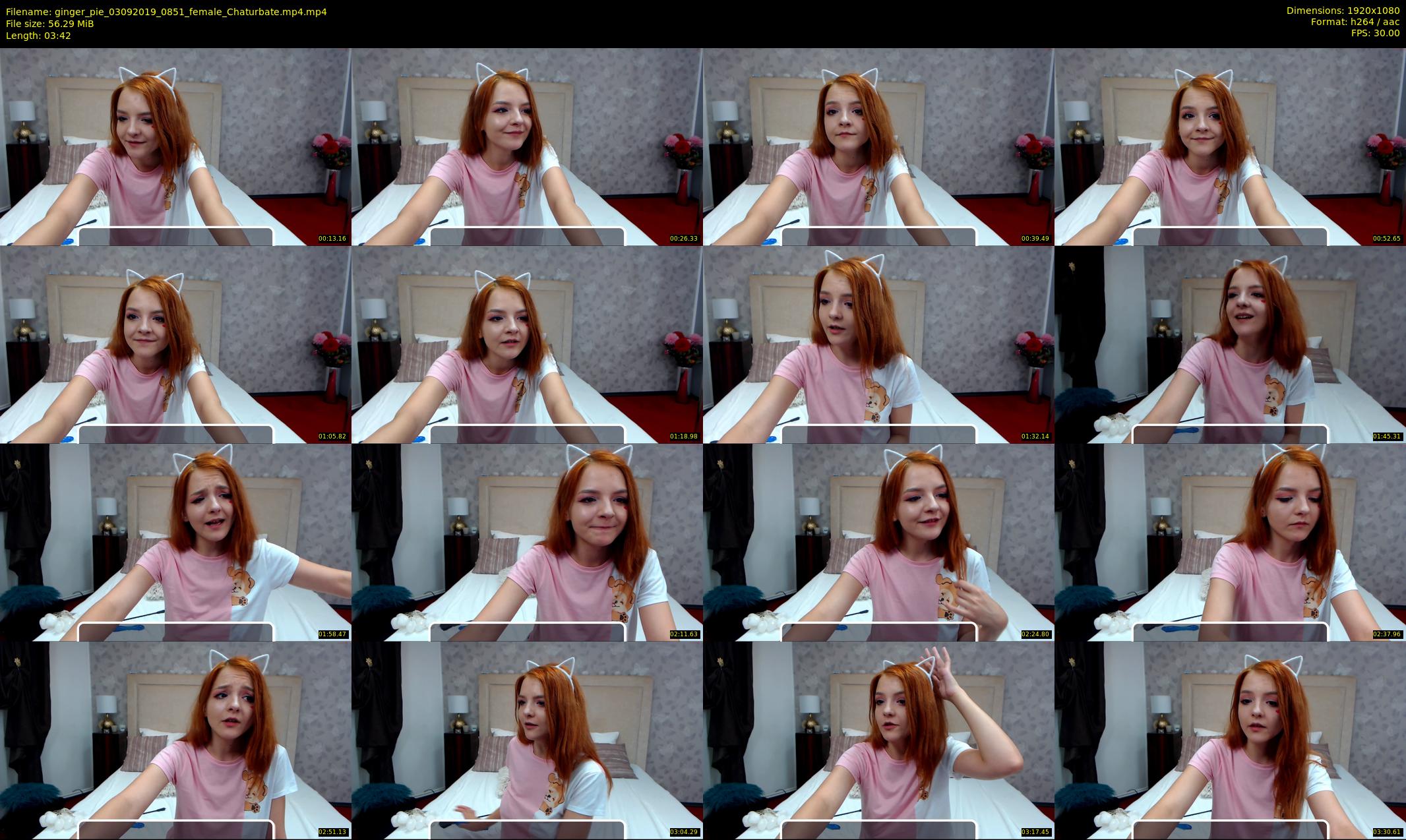 ginger_pie — 4 minute Chaturbate female cam show recording, 1080p, Sep 3, 2019