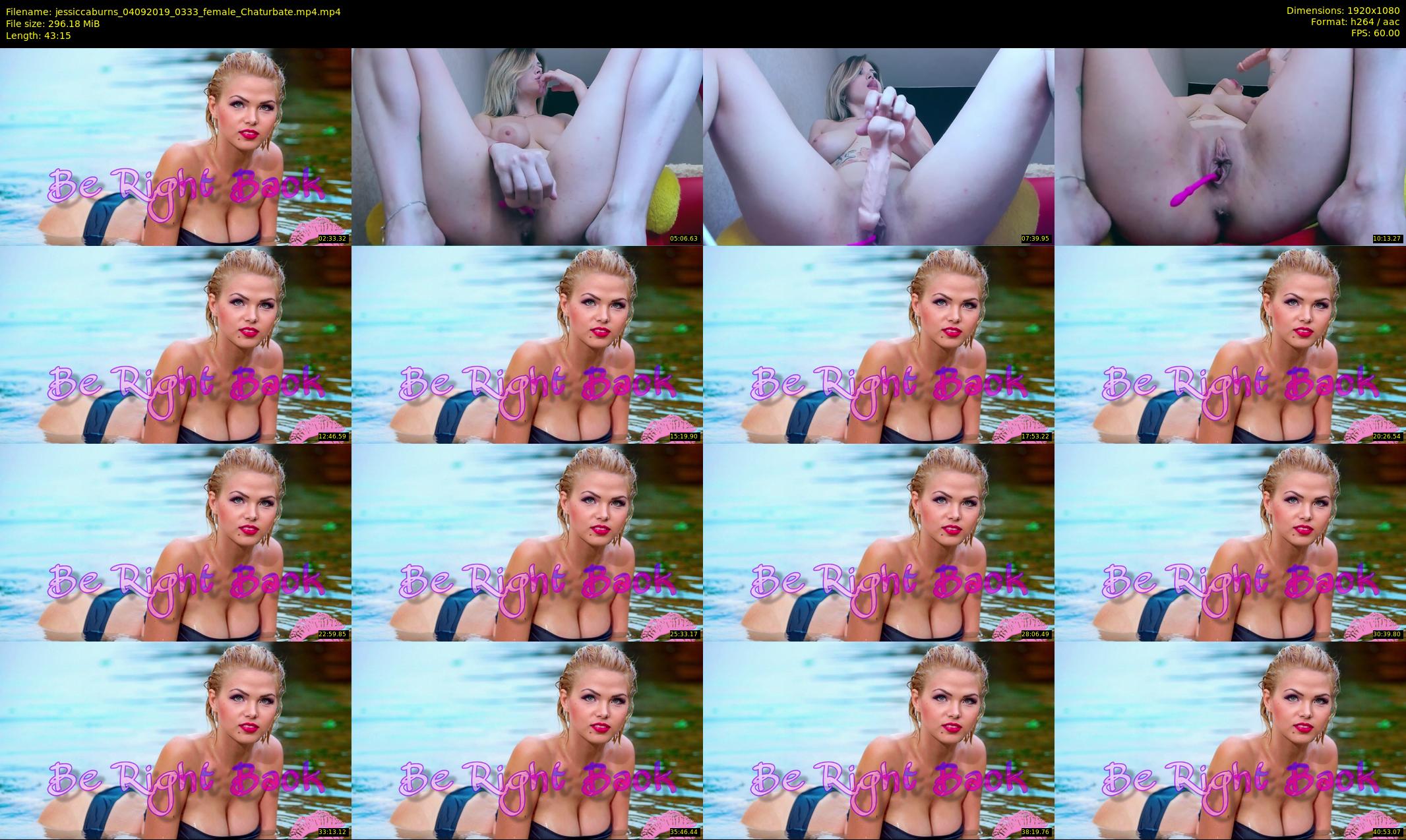 jessiccaburns — 44 minute Chaturbate female cam show recording, 1080p, Sep 4, 2019
