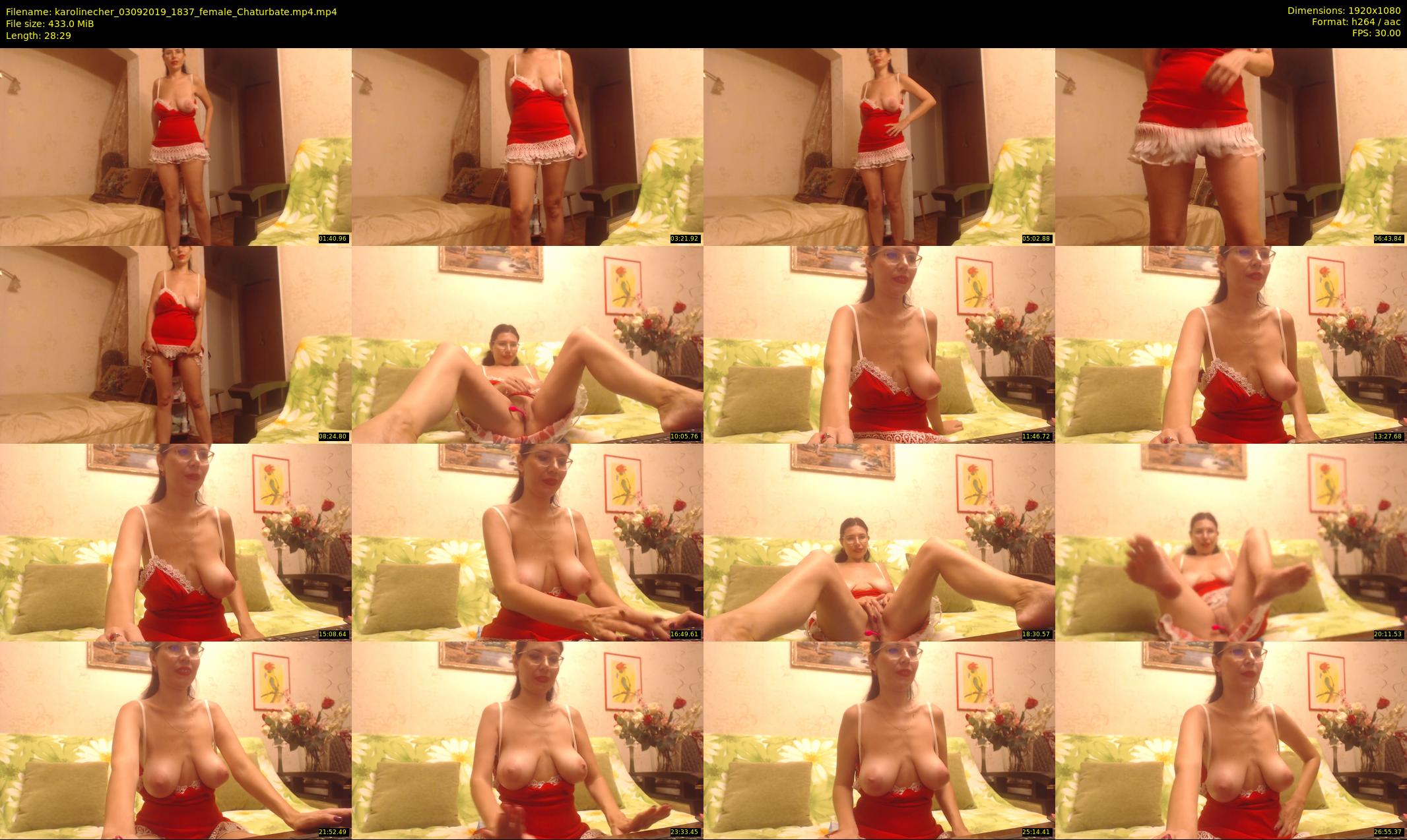 karolinecher — 29 minute Chaturbate female cam show recording, 1080p, Sep 3, 2019