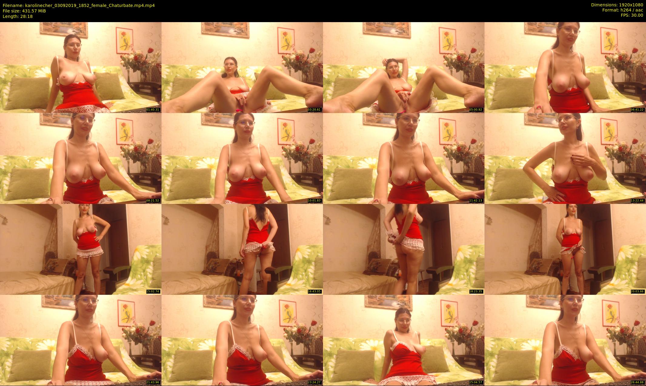 karolinecher — 29 minute Chaturbate female cam show recording, 1080p, Sep 3, 2019